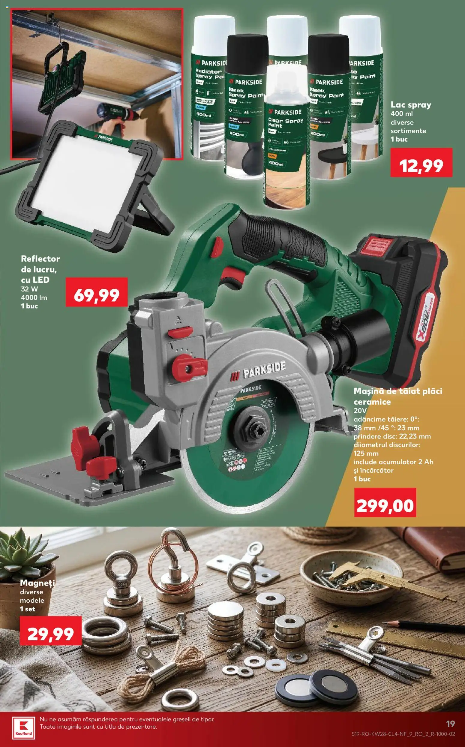 Noul catalog Kaufland – valabil de la 08.07.2026 | Pagină: 19 | Produse: Încărcător, Disc, Babak