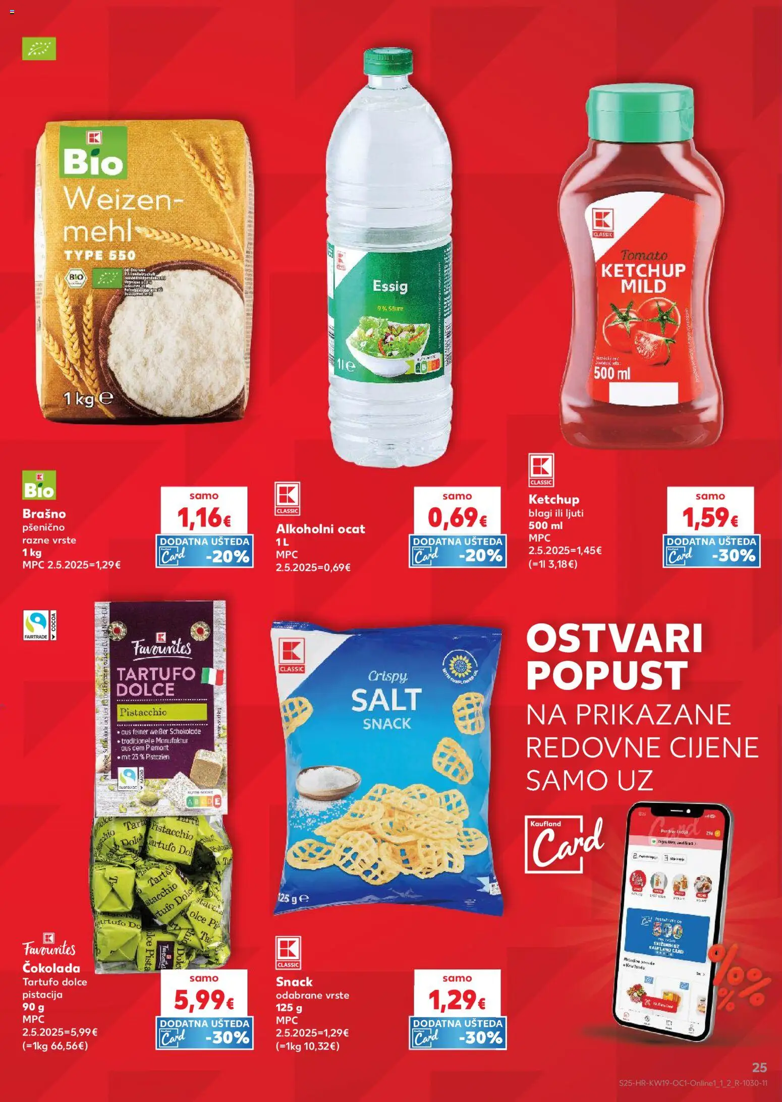 Kaufland katalog | vrijedi od 06.05.2026 | Stranica: 25 | Proizvodi: Alkoholni ocat, Čokolada, Brašno, Ocat