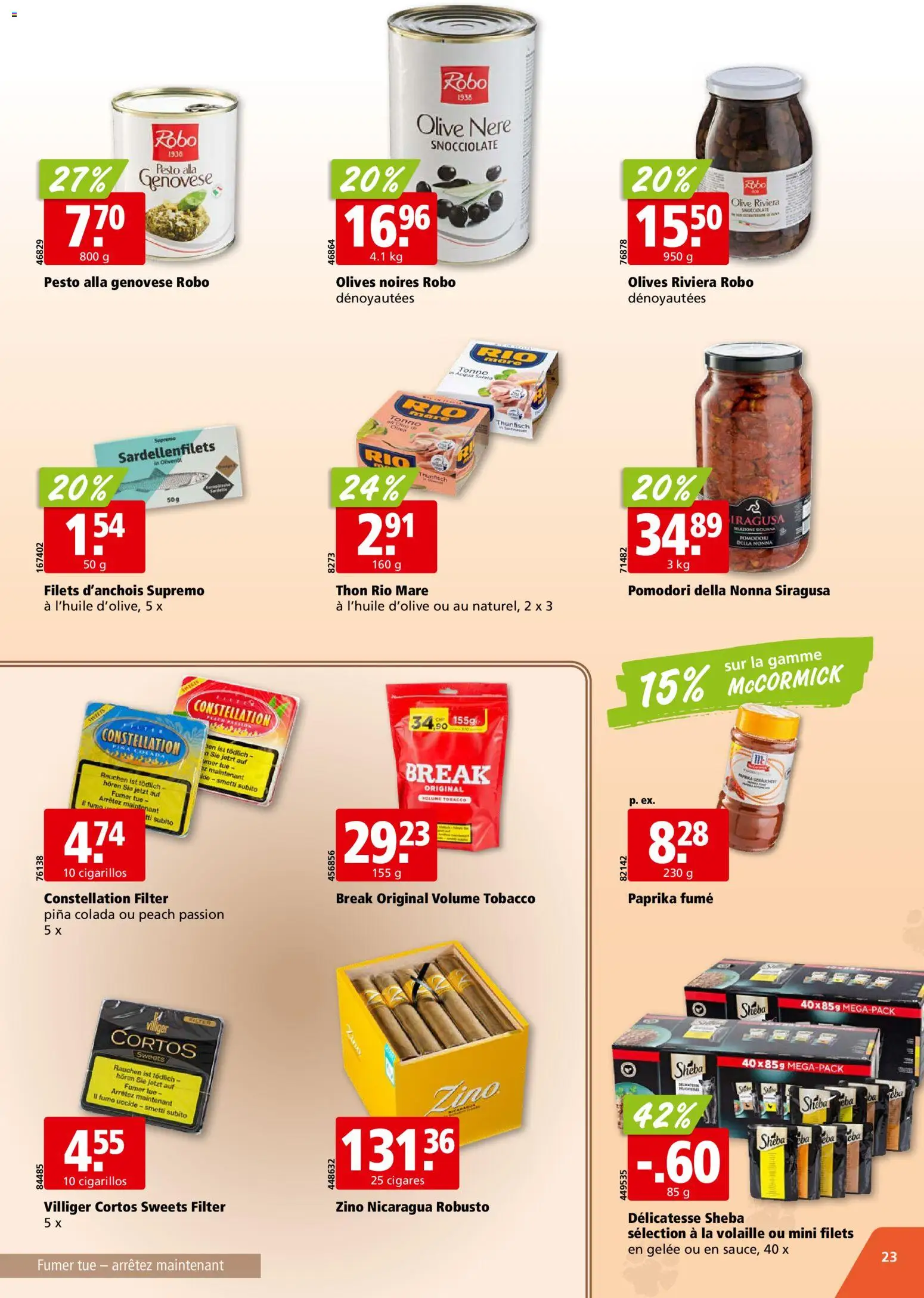 Aligro aktionen Chavannes, Matran, Genève, Sion – gültig ab 21.09.2026 | Seite: 23 | Produkte: Paprika