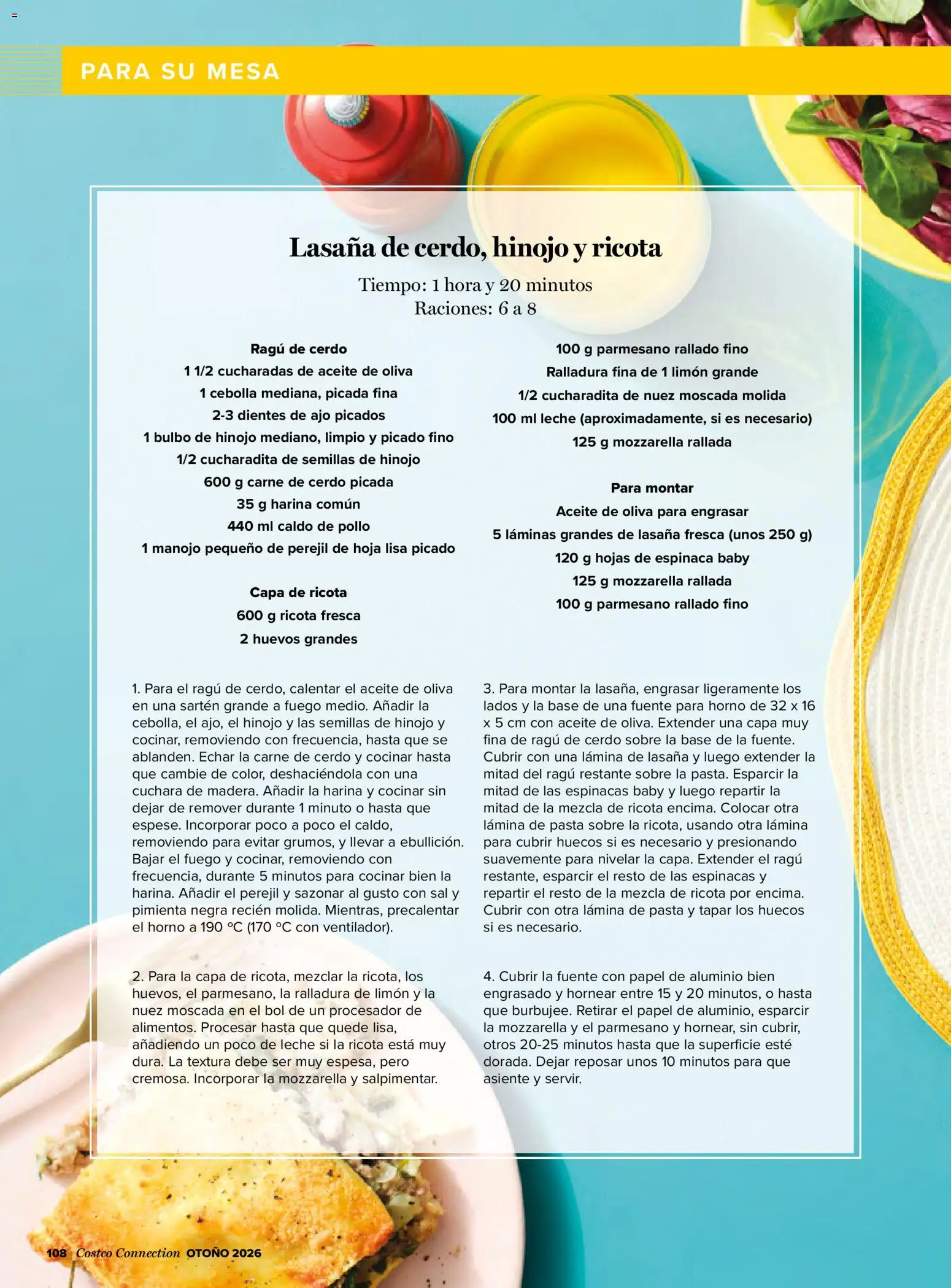 Costco catálogo Otoňo │ válido desde el 14/10/2026 | Página: 108 | Productos: Espinacas baby, Mozzarella, Cebolla, Perejil