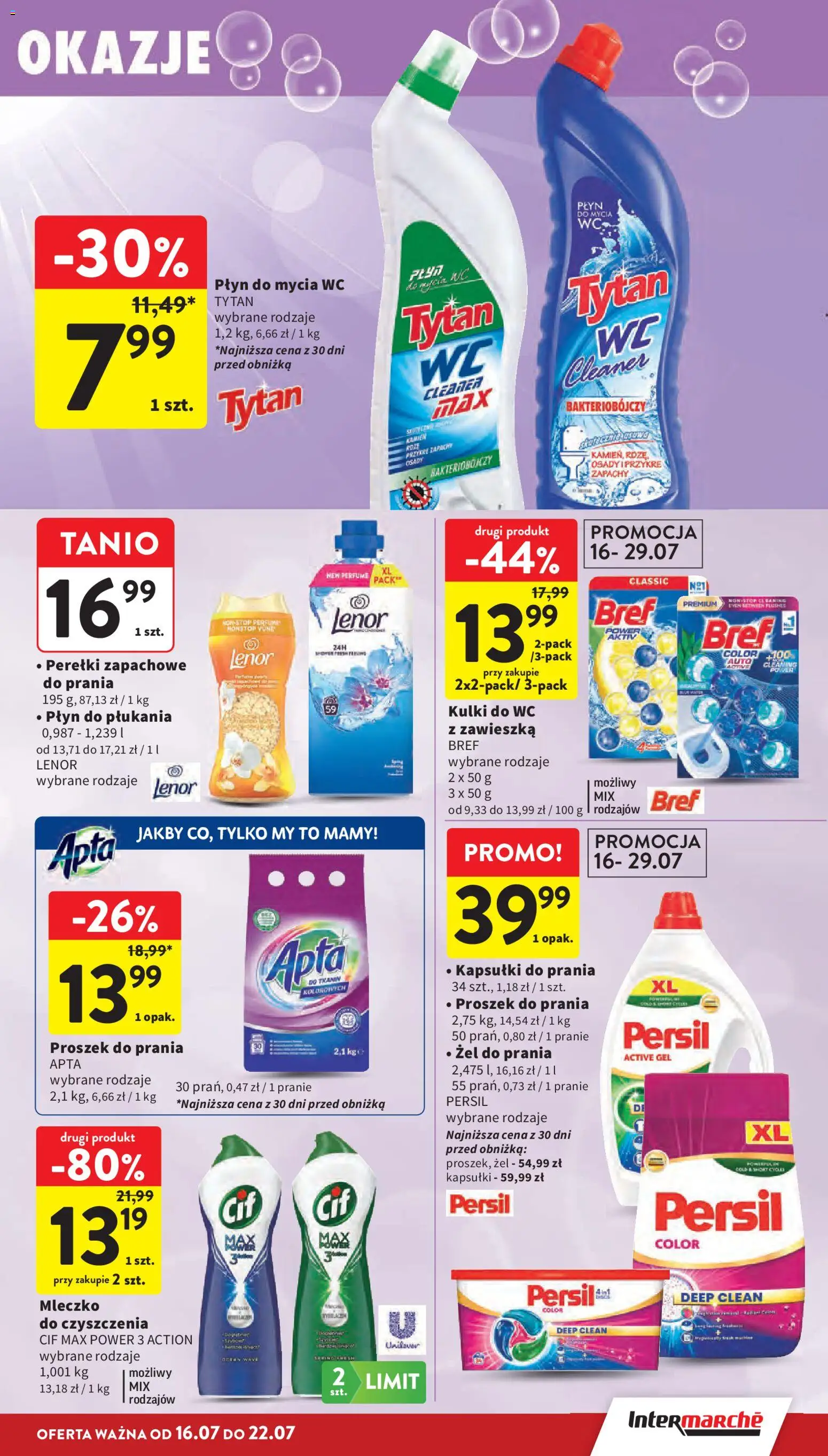 Intermarche gazetka od 16.07.2026 | Strona: 39 | Produkty: Persil, Cleaner, Kapsułki do prania, Proszek do prania