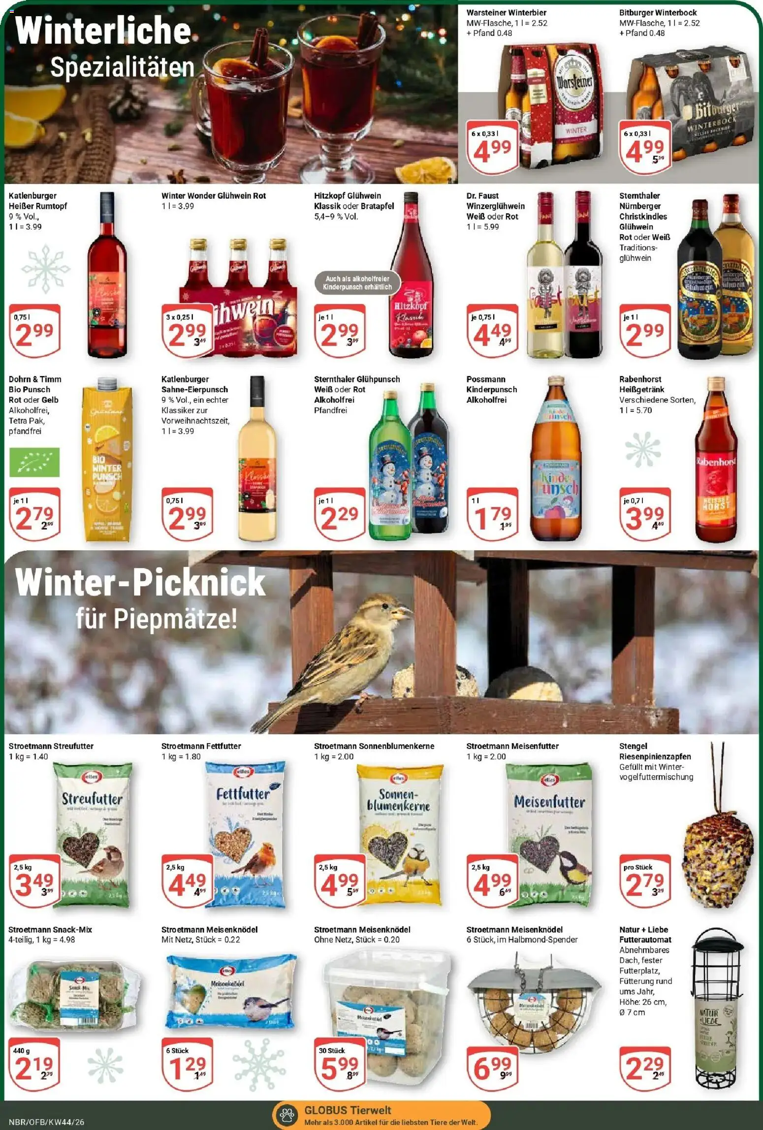 Globus Prospekt Neubrandenburg – gültig ab 26.10.2026 | Seite: 23 | Produkte: Bitburger, Spezialitäten, Warsteiner