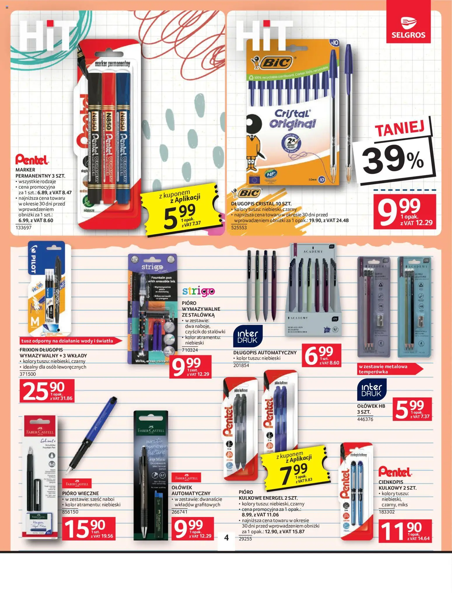Selgros cash&carry gazetka - Oferta przemysłowa od 27.08.2026 | Strona: 6 | Produkty: Temperówka