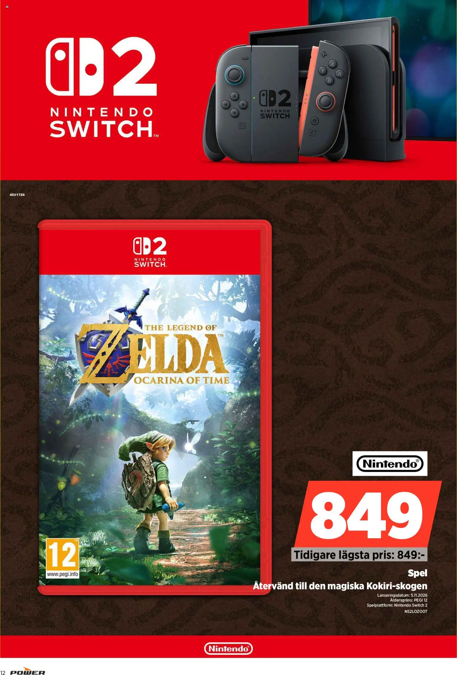 Power reklamblad aktuell från 26/10/2026 | Sida: 12 | Produkter: Spel, Nintendo switch