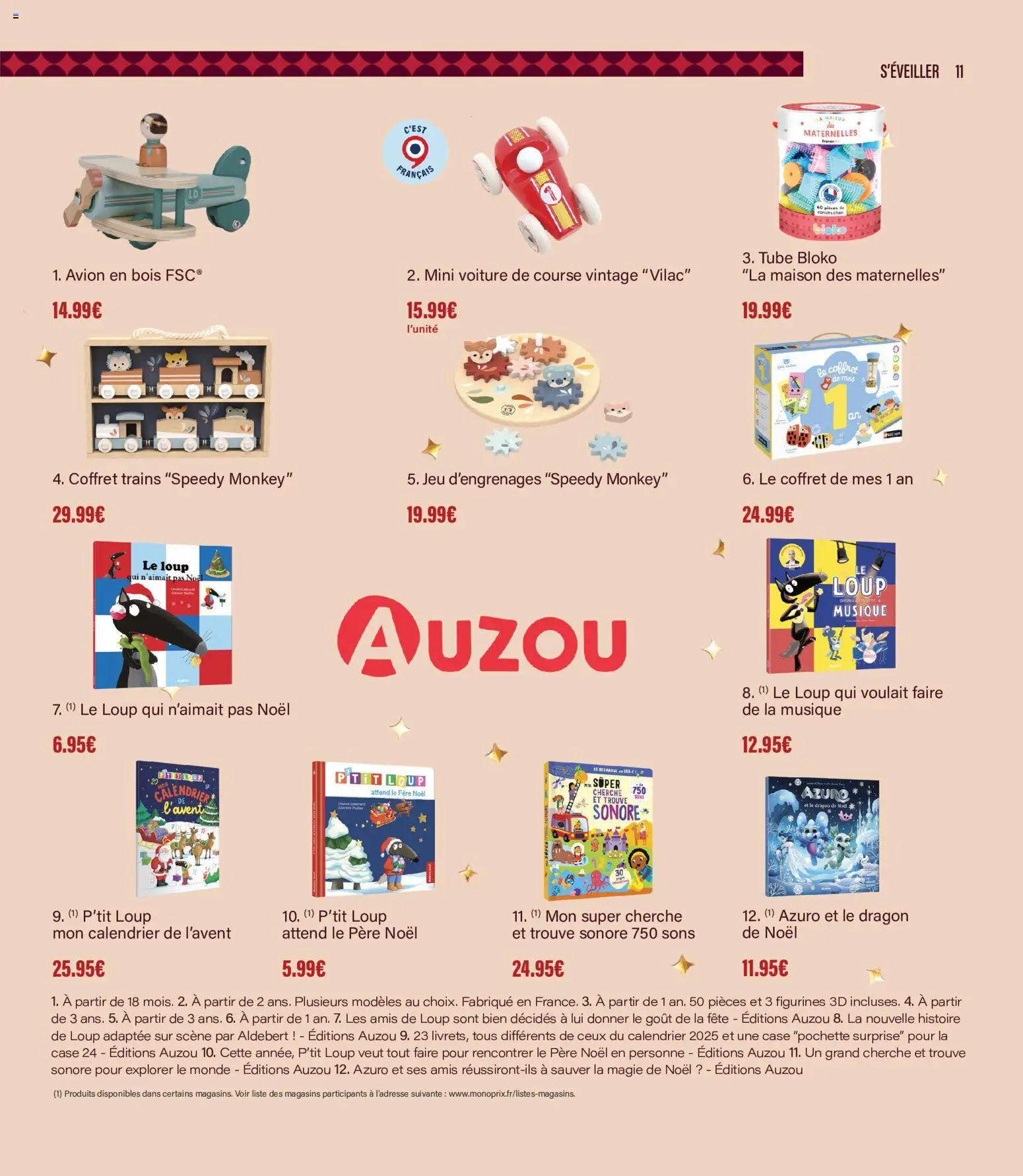 {H1} | Page: 11 | Produits: Calendrier, Calendrier de l'avent, Figurines
