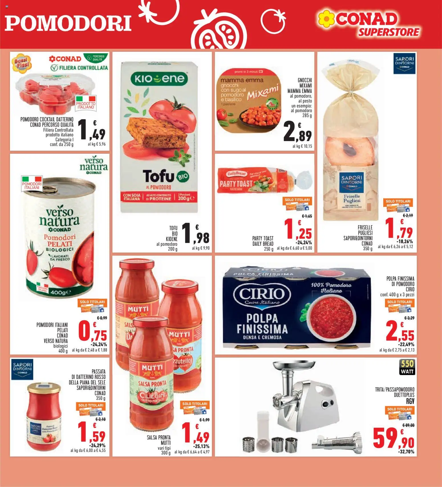Volantino Conad del 04.06.2026 | Pagina: 17 | Prodotti: Salsa, Mutti, Mutti salsa, Gnocchi