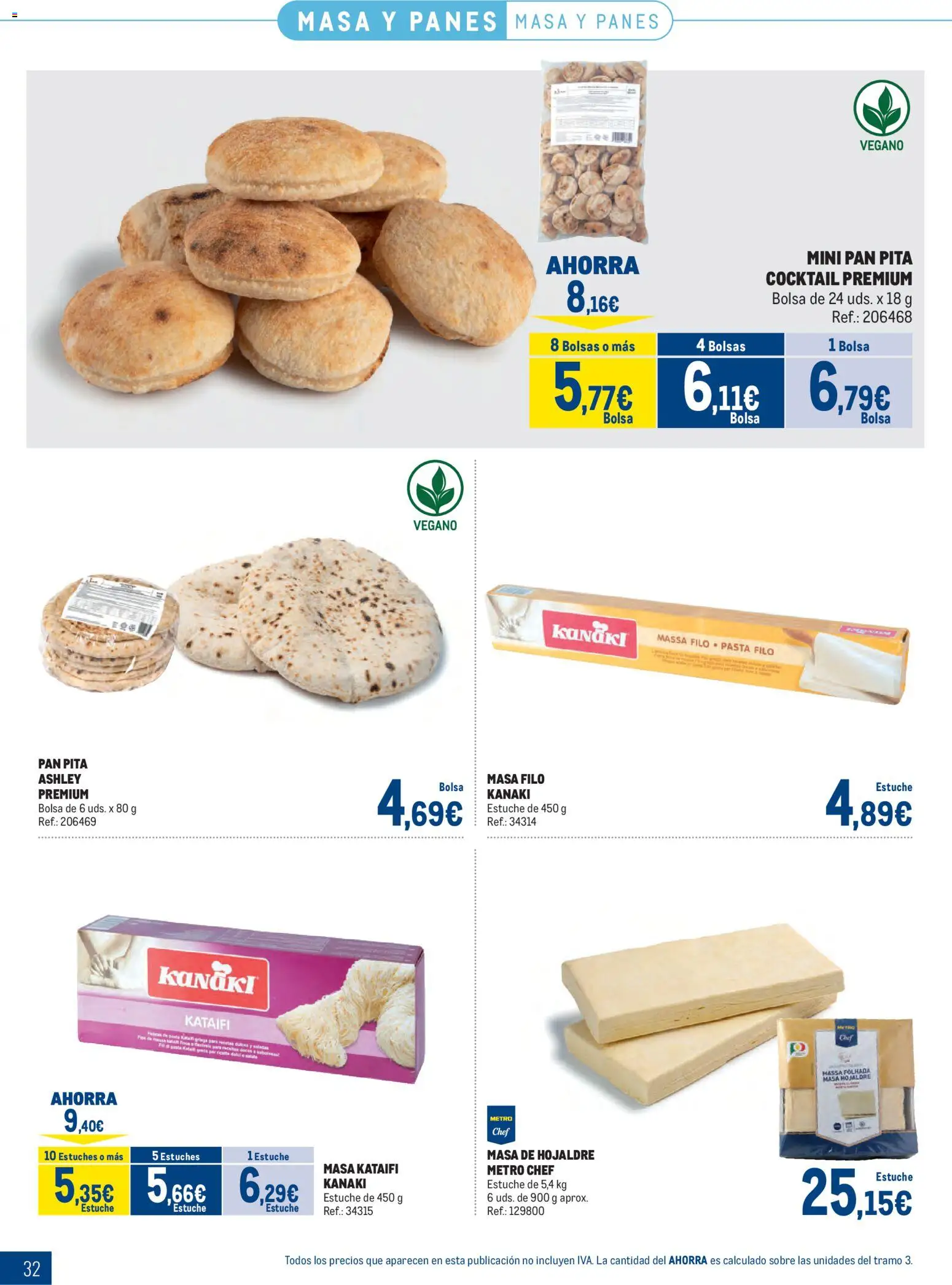 Makro Congelados Cataluña │ válido desde el 04.05.2026 | Página: 32 | Productos: Pan, Pasta, Bolsa