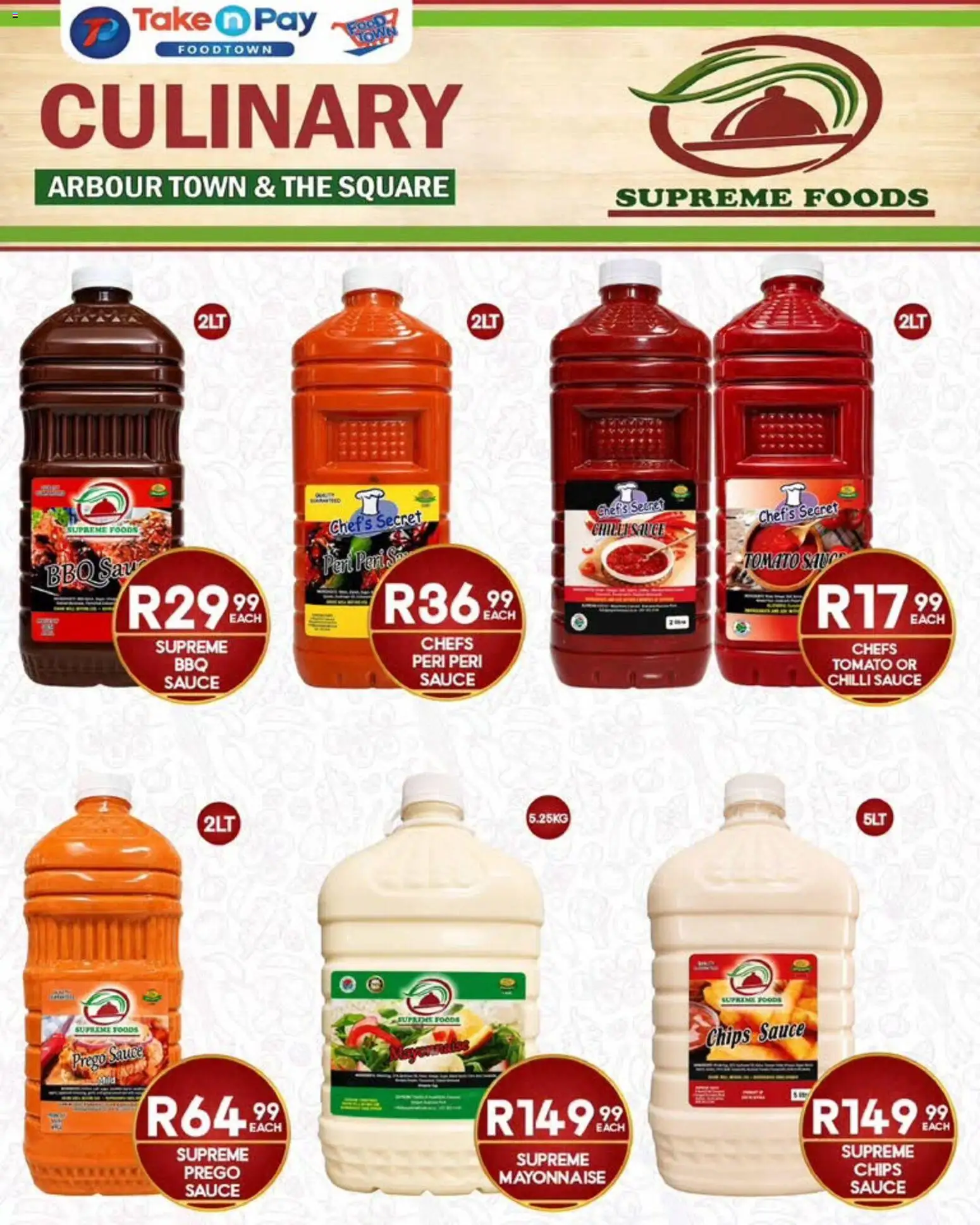New Take n Pay catalogue – valid from 24/08/2026 | Page: 7 | Products: Gown, Chips, Mayonnaise, Sauce