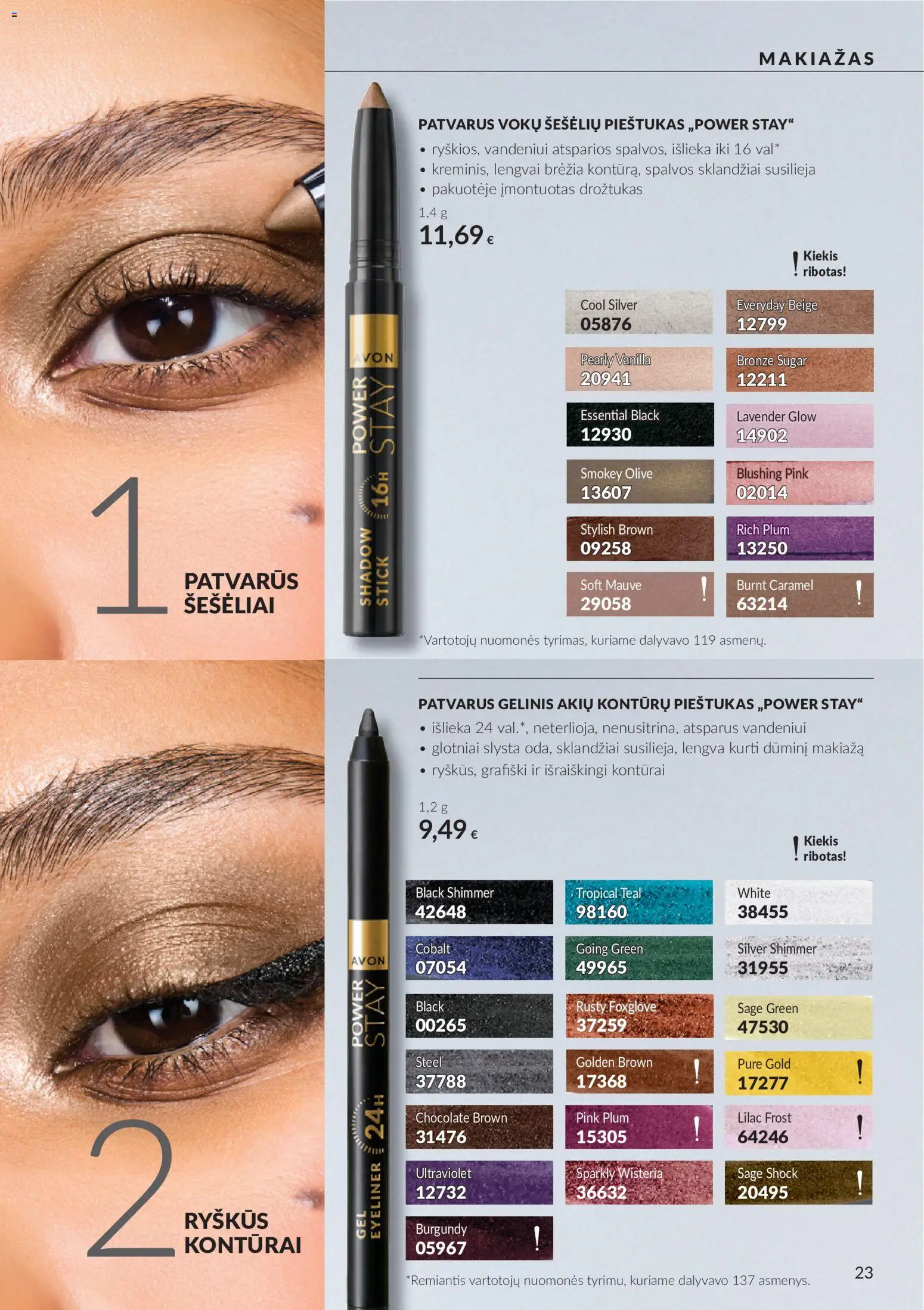 AVON akcijos nuo 2026.09.30 | Puslapis: 23 | Prekių: Drožtukas, Makiažas