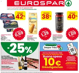 Anteprima del volantino Eurospar volantino Bolzano, Merano valido a partire dal 17/09/2026