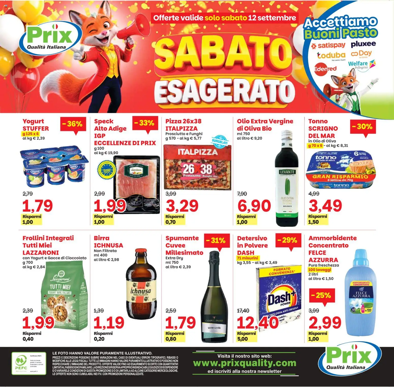 Volantino Prix del 01/09/2026 | Pagina: 24 | Prodotti: Pizza, Olio extra vergine, Frollini, Olio di Oliva