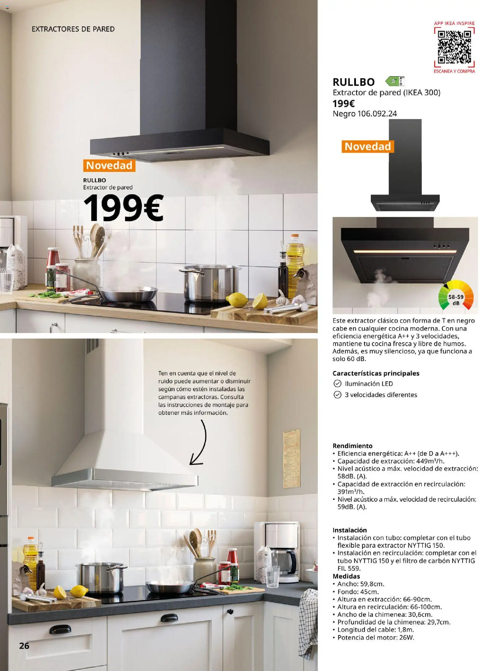 Catálogo IKEA Electrodomésticos │ válido desde el 07.05.2026 | Página: 26 | Productos: Cable, Cocina, Galette de chaise