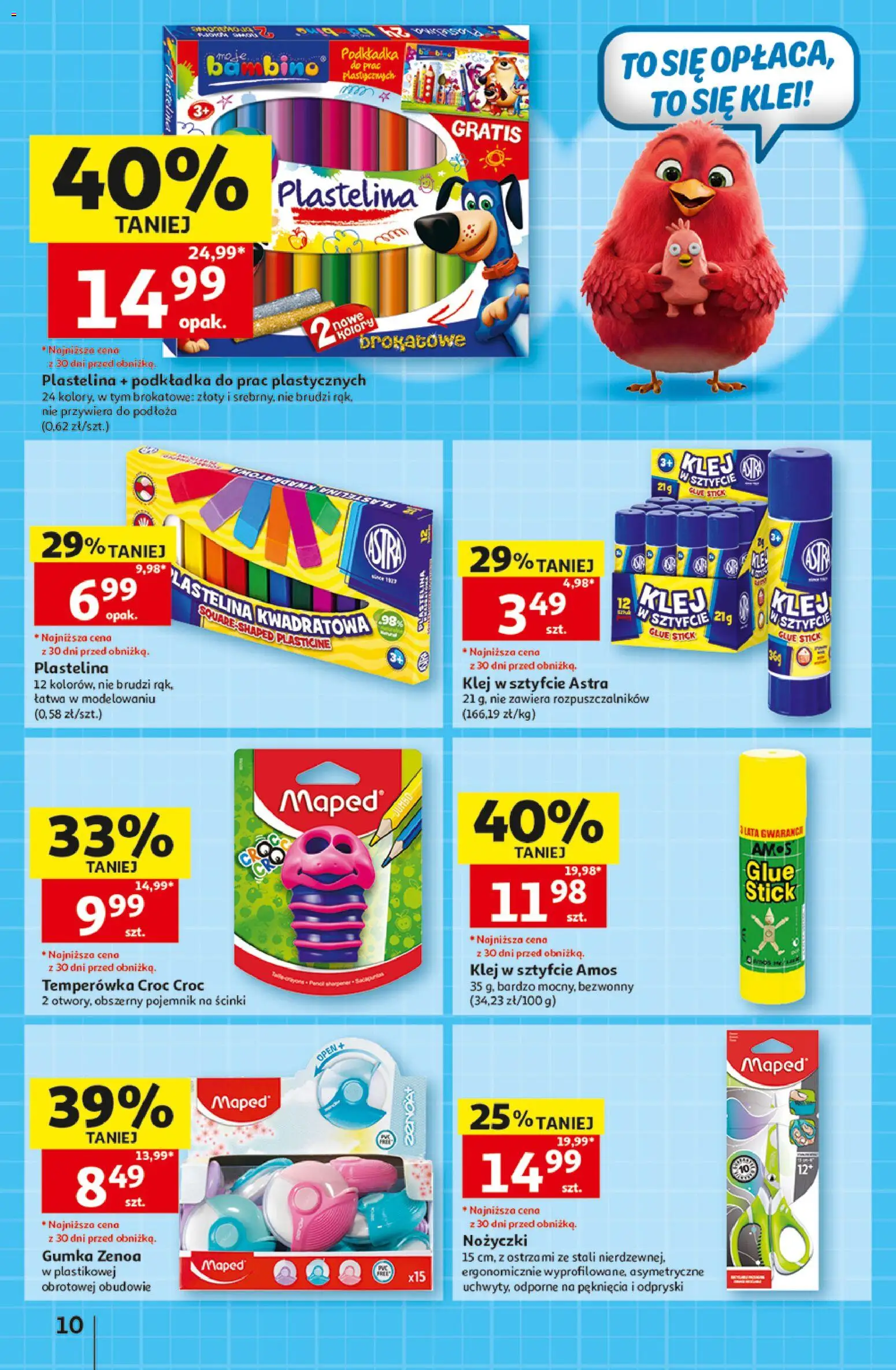 Auchan gazetka - 30 Lat Hipermarket od 10.09.2026 | Strona: 10 | Produkty: Plastelina, Temperówka