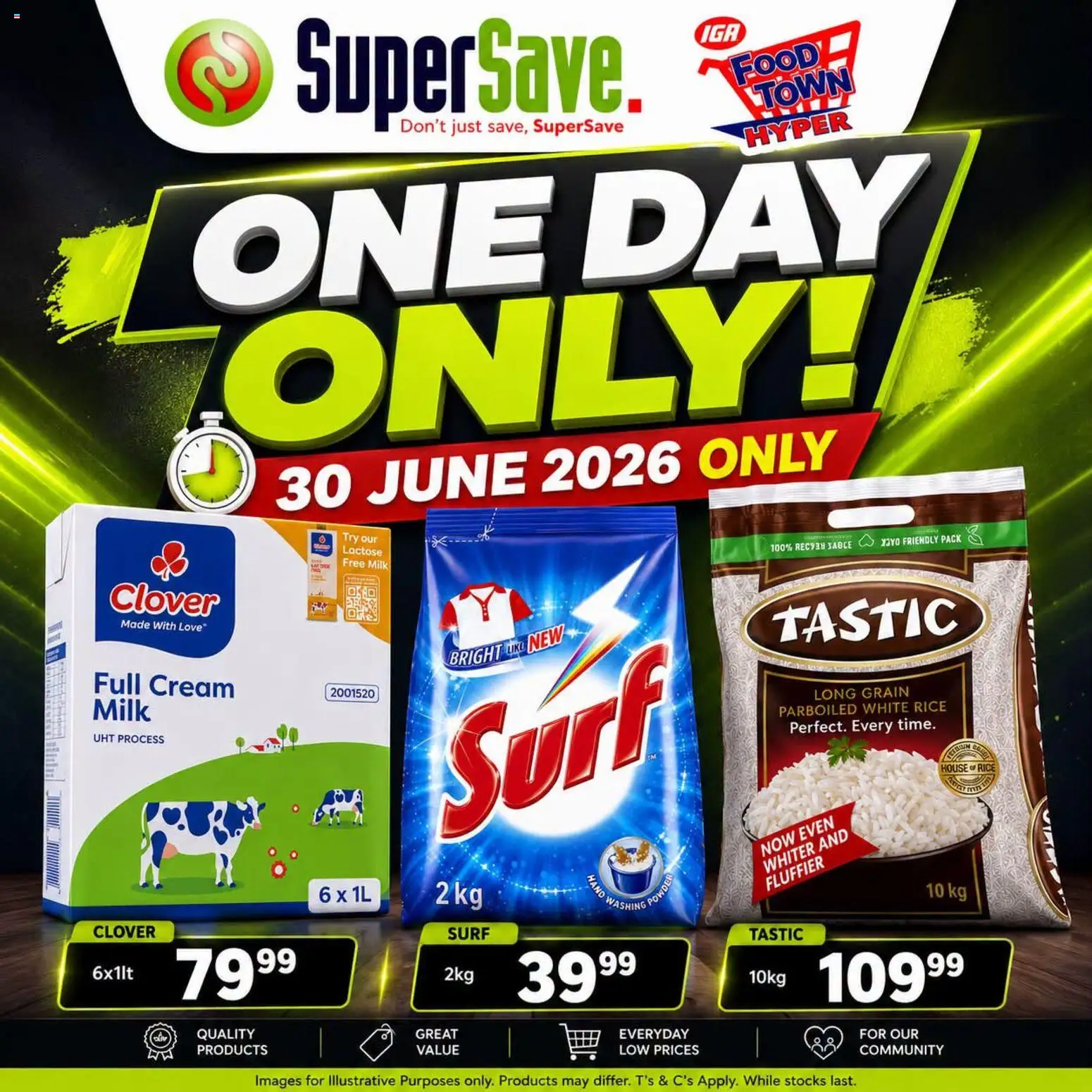 New Super Save catalogue – valid from 30/06/2026 | Page: 1 | Products: Milk, Rice, Cream