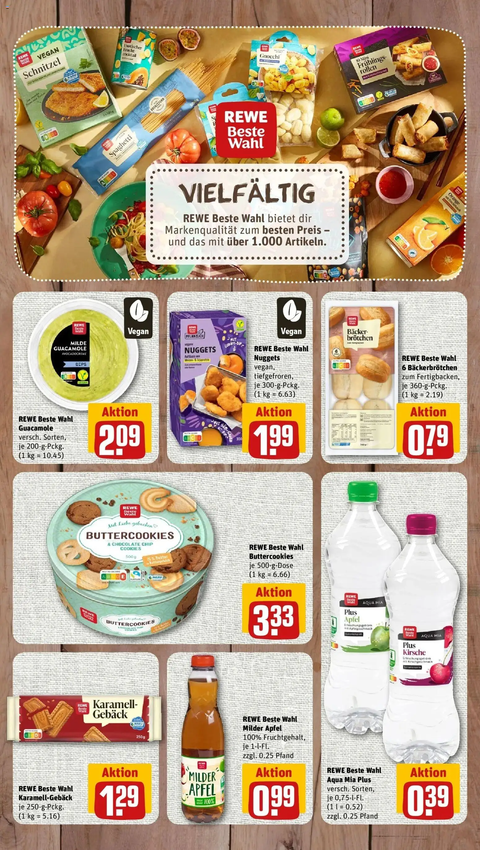 REWE Prospekt ab 17.08.2026 zum Blättern » Angebote | Seite: 7 | Produkte: Butter, Spaghetti, Äpfel, Pasta