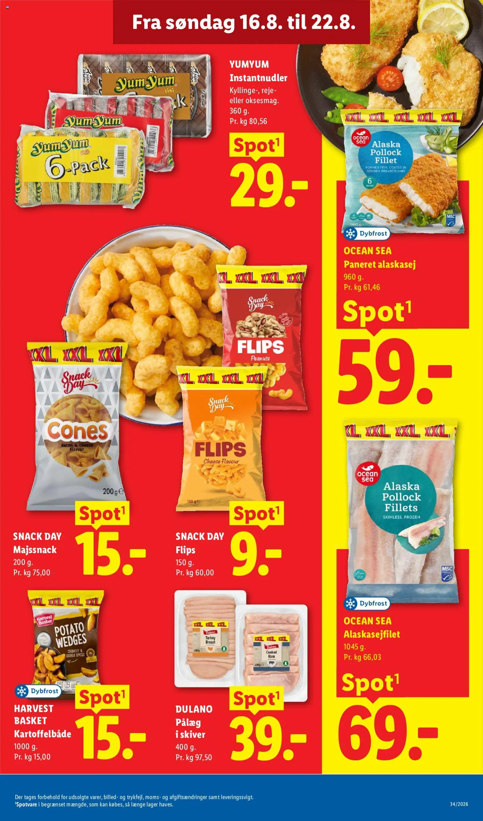 Lidl tilbudsavis – gyldig fra 16/08/2026 | Side: 18 | Produkter: Peanuts, Pålæg, Snacks, Bacon
