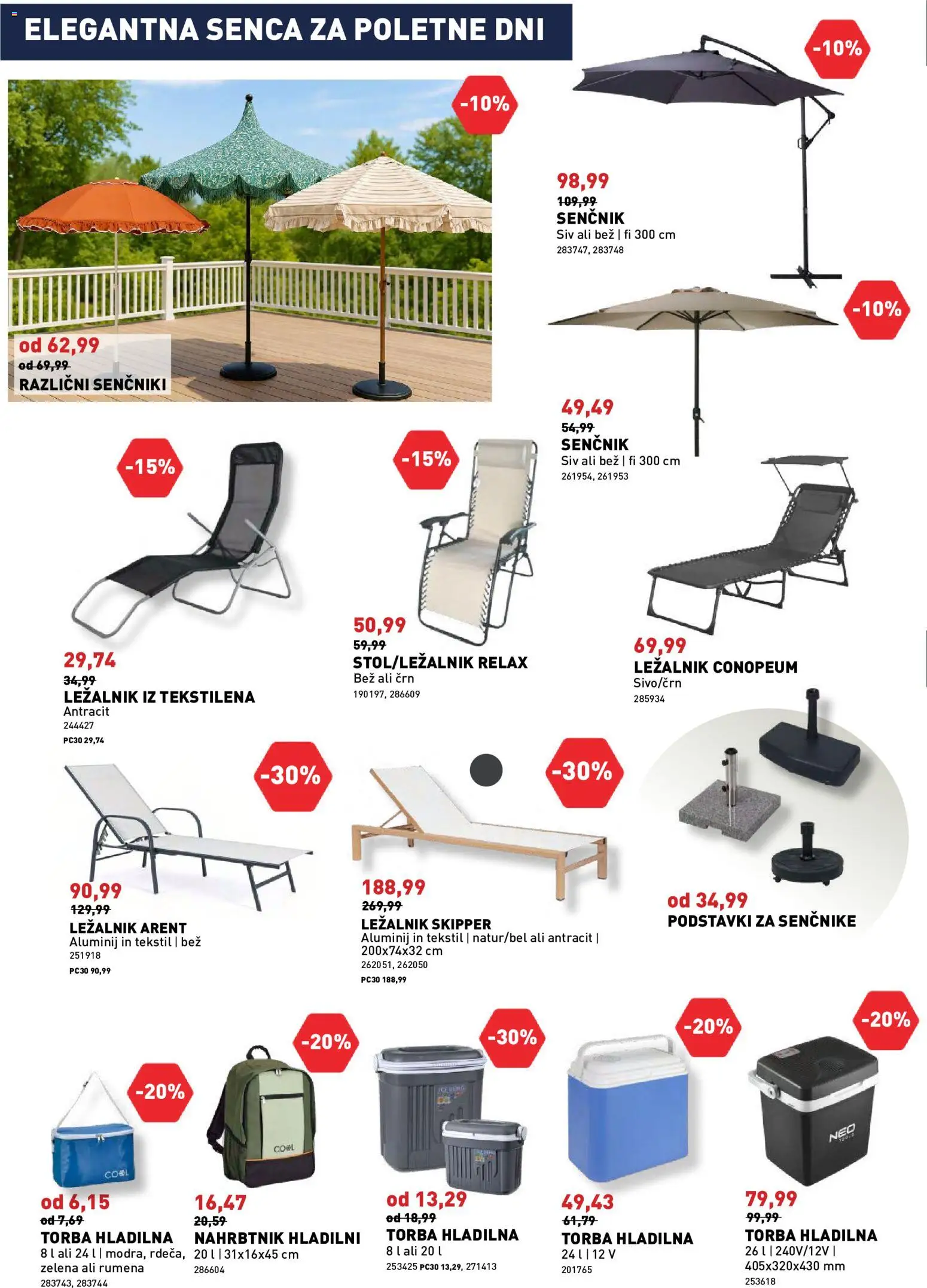 Novi Inpos katalog ponudbe – veljaven od 09.07.2026 | Stran: 4 | Izdelki: Hladilna torba, Senčnik, Nahrbtnik, Zelena