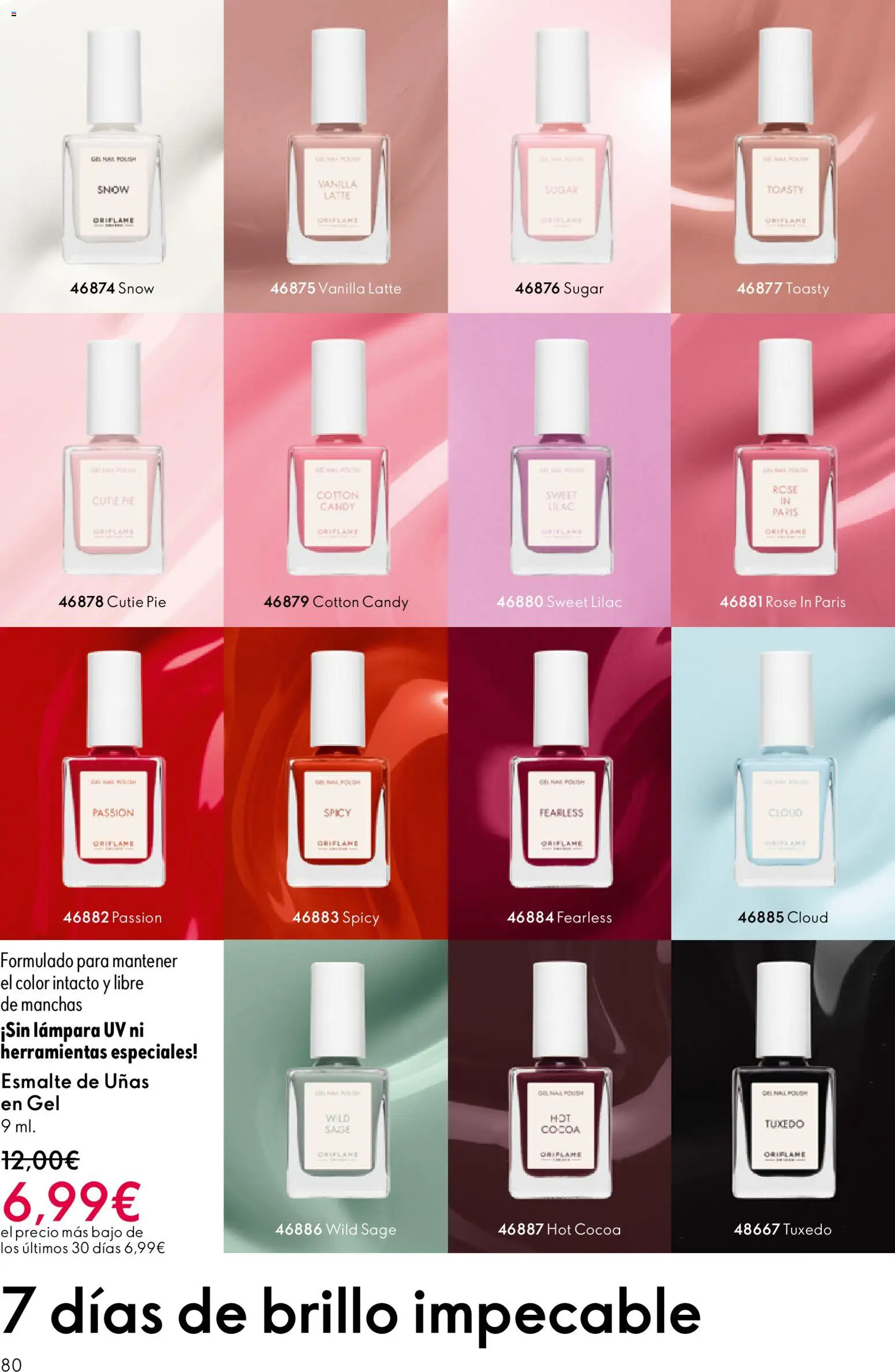 Oriflame - Catálogo Campaña 8 │ válido desde el 03.06.2026 | Página: 80 | Productos: Esmalte de uñas, Lámpara