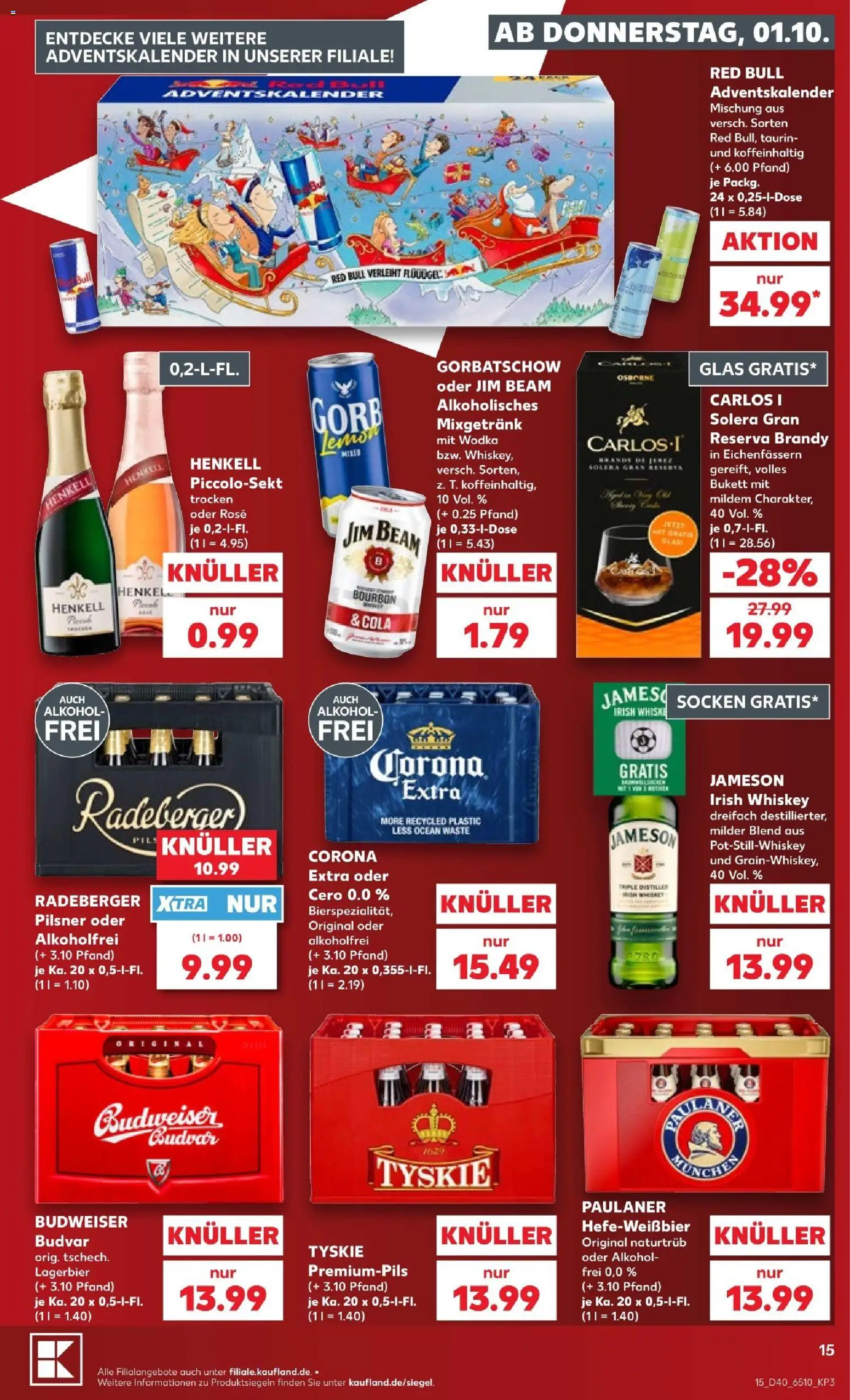 Kaufland Prospekt Köln – gültig ab 01.10.2026 | Seite: 19 | Produkte: Jim beam, Mixgetränk, Alkohol, Whiskey