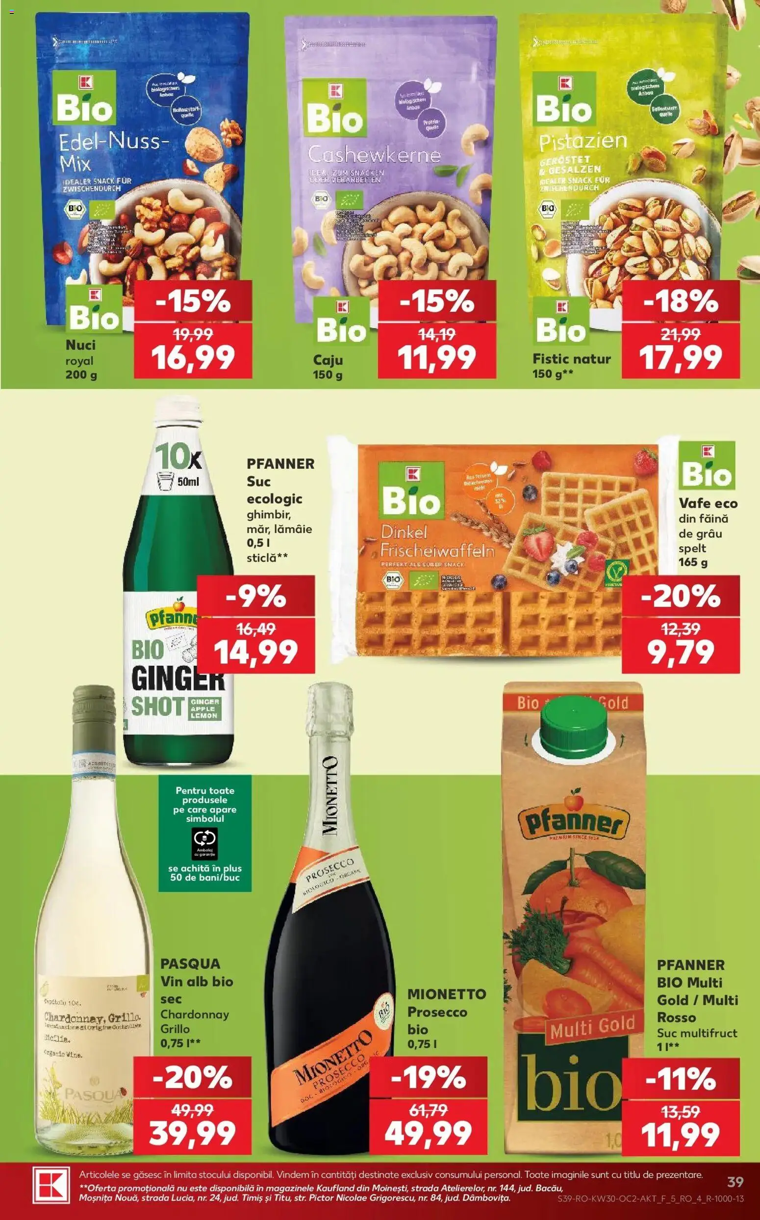 Noul catalog Kaufland – valabil de la 22.07.2026 | Pagină: 39 | Produse: Vin, Fistic, Lămâie, Plus
