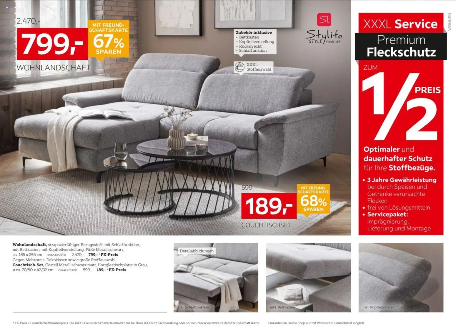 XXXLutz Nr. 1 beim Preis – gültig ab 01.08.2026 | Seite: 6 | Produkte: Wohnlandschaft