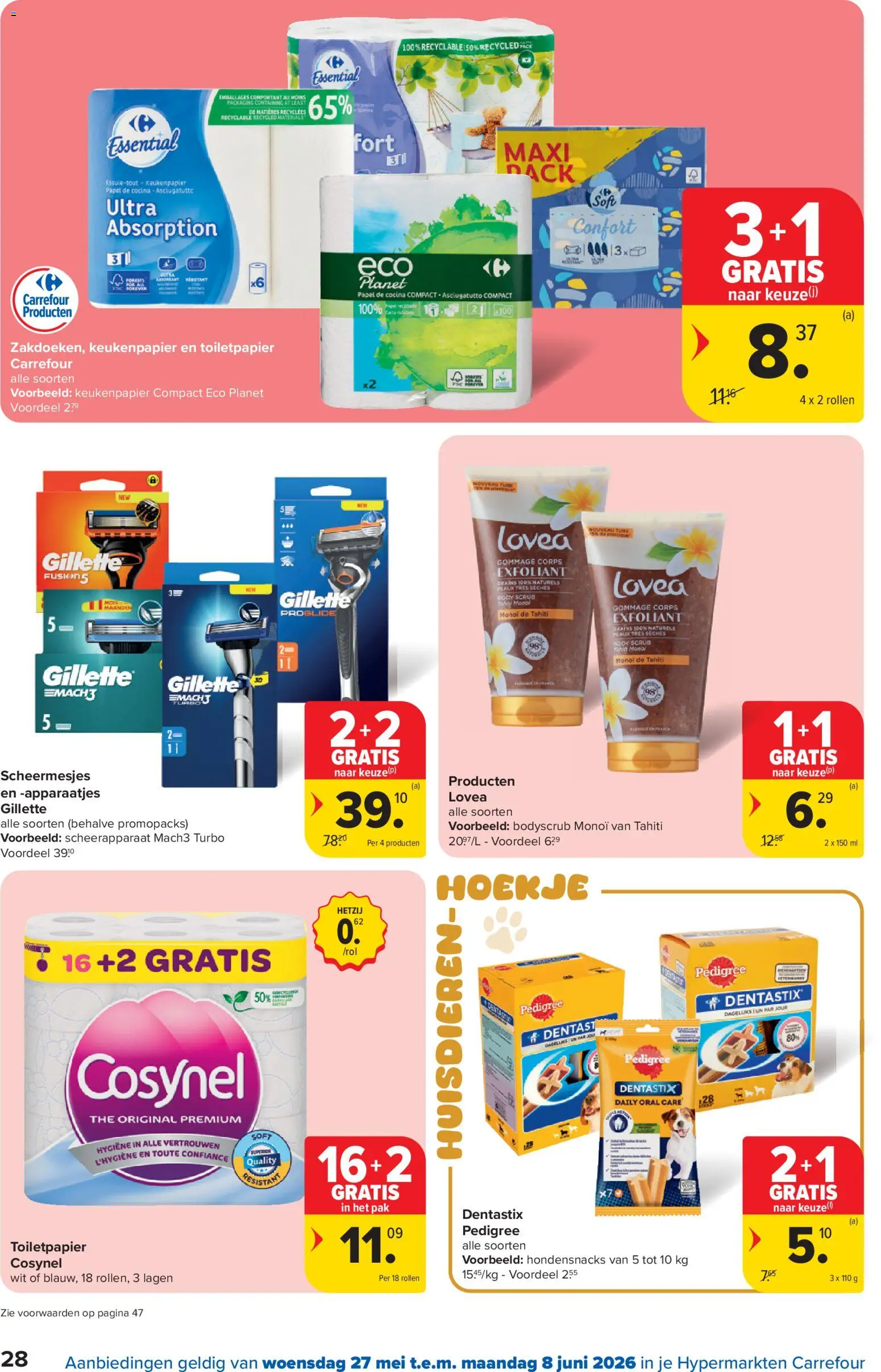 {H1} | Pagina: 28 | Producten: Lijn, Scheerapparaat, Toiletpapier, Keukenpapier