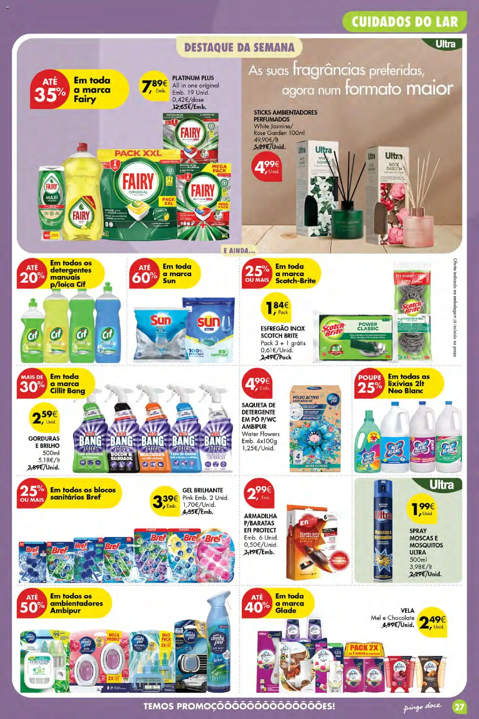 Pingo Doce Poupe Esta Semana Açores │ válido de 10/09/2026 | Página: 27 | Produtos: Esfregão, Detergente, Chocolate, Mel
