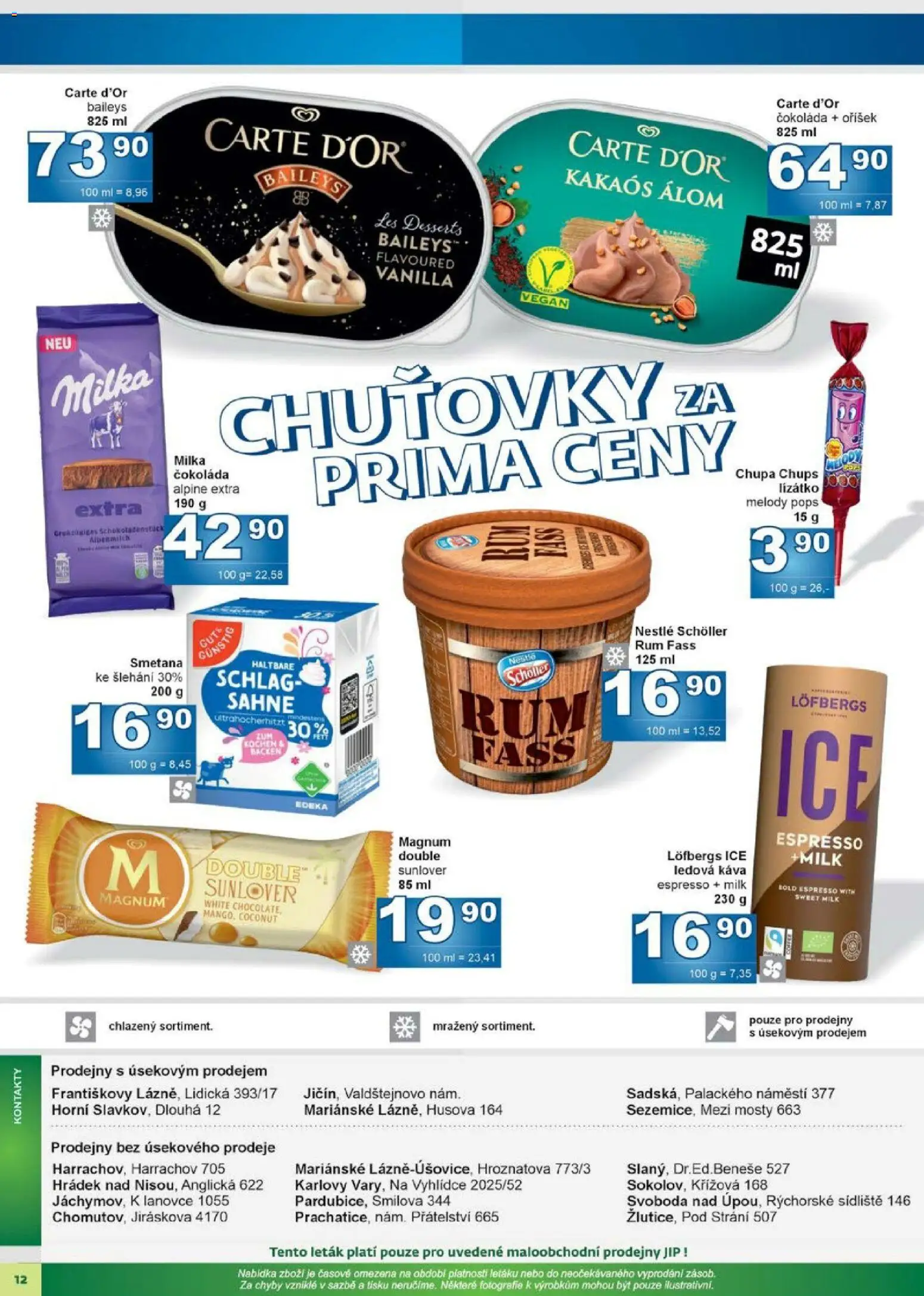 Jip leták od 03.06.2026 | Strana: 12 | Produkty: Rum, Káva, Milka, Magnum
