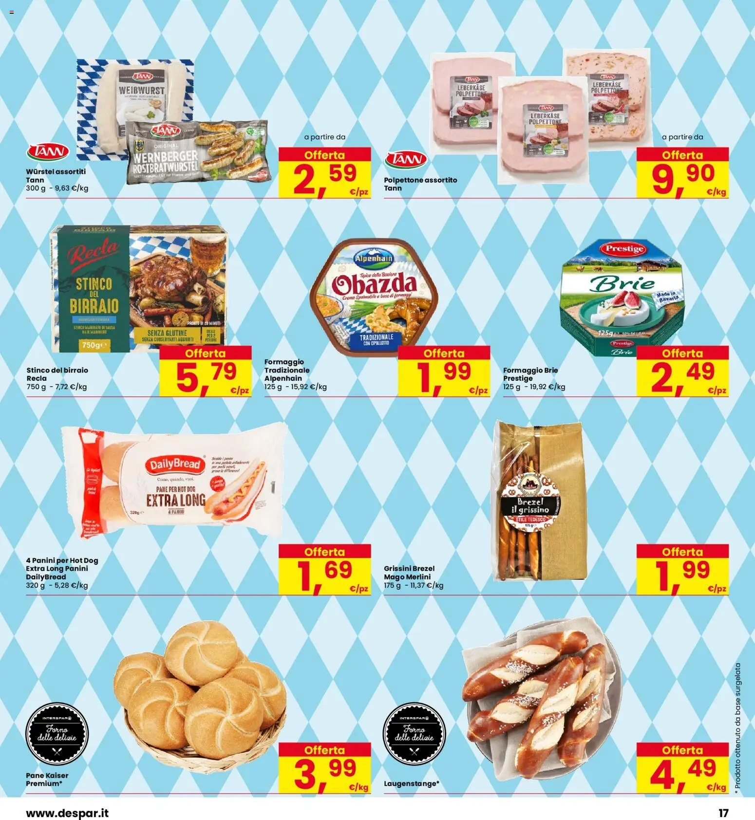 Volantino Eurospar del 24/09/2026 | Pagina: 17 | Prodotti: Senza glutine, Pane, Formaggio, Grissini
