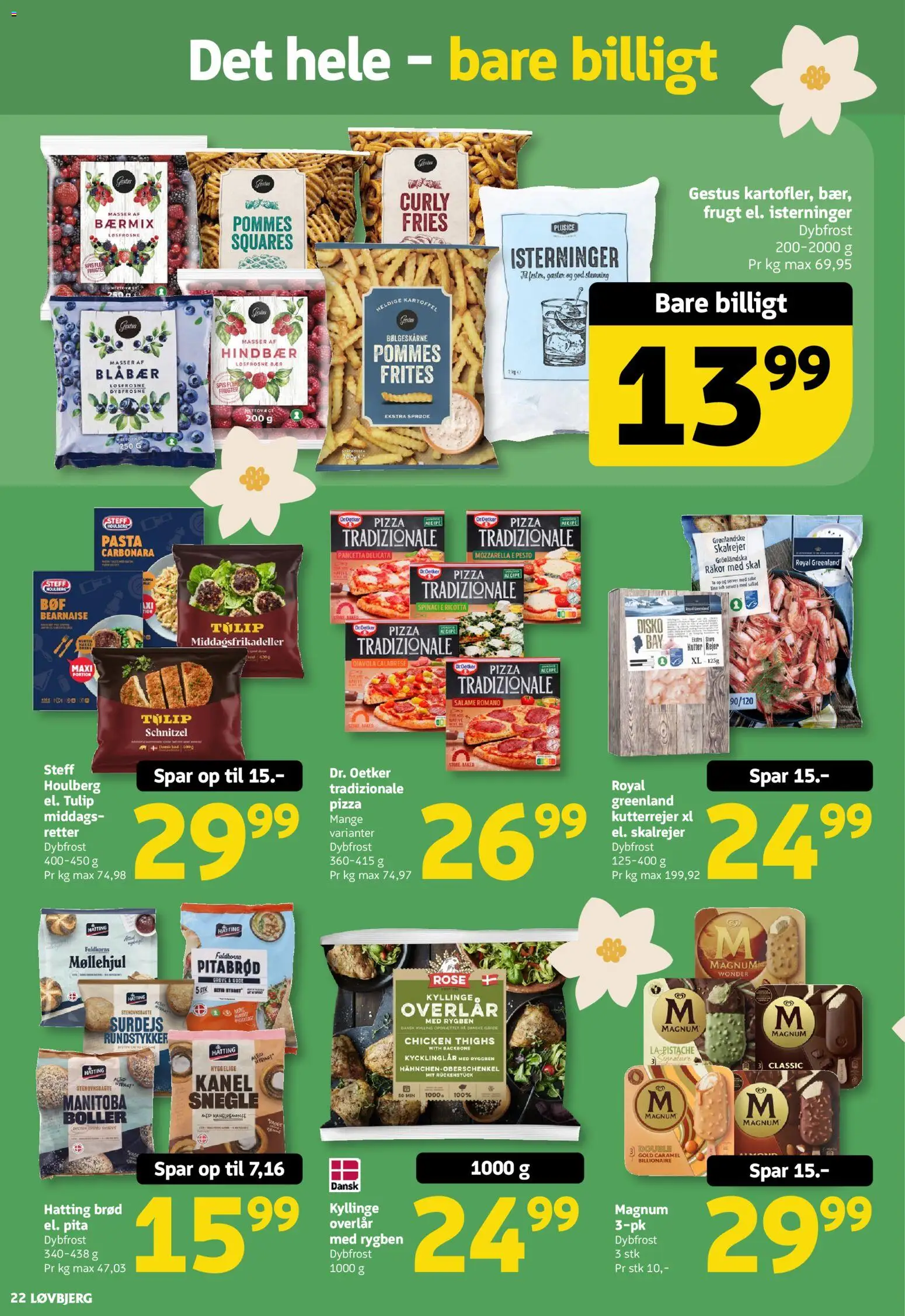 Løvbjerg tilbudsavis – gyldig fra 08.05.2026 | Side: 22 | Produkter: Blåbær, Brød, Pizza, Kanel