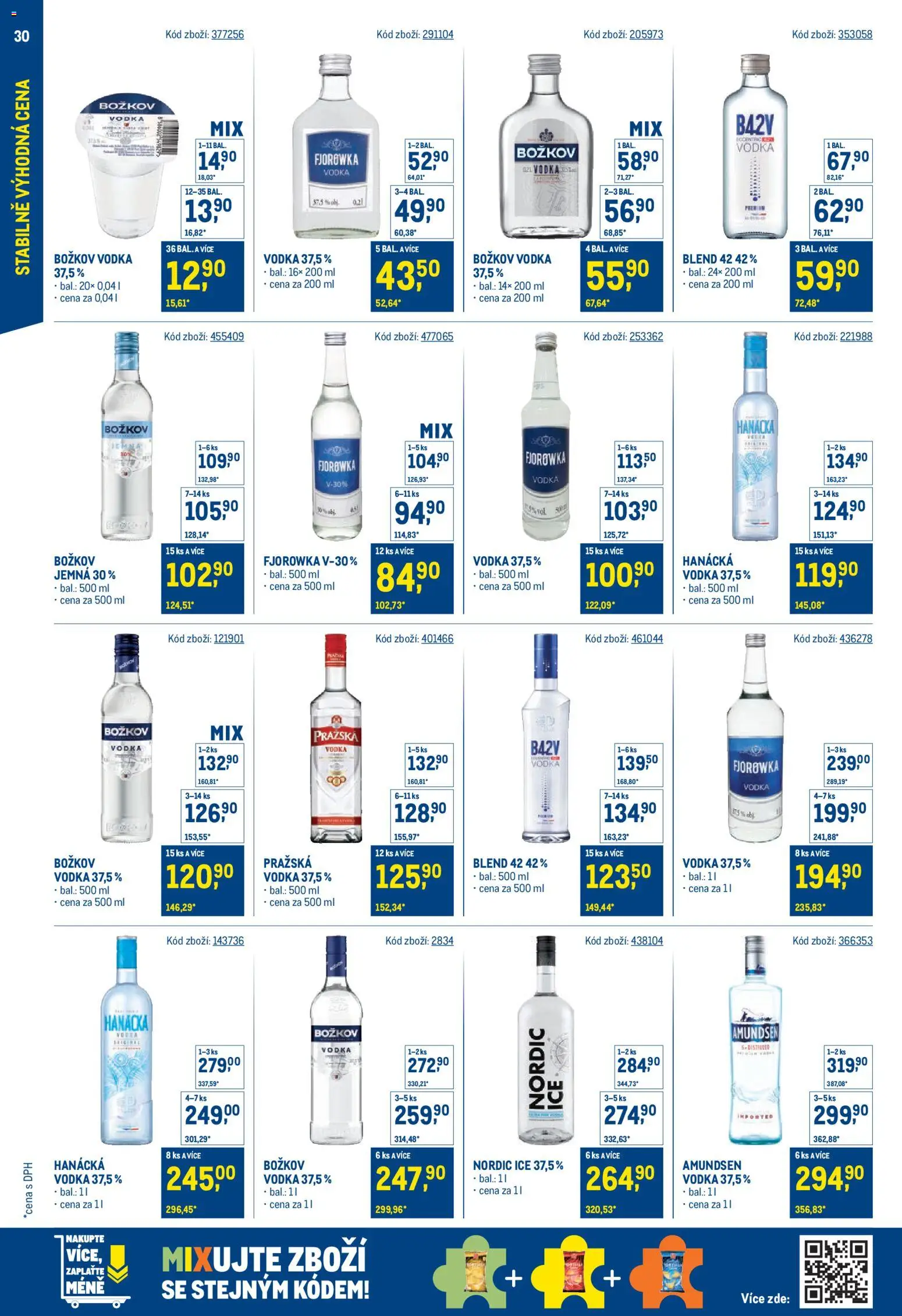 Makro leták - Stabilně výhodná cena od 18.05.2026 | Strana: 30 | Produkty: Vodka, Božkov, Pražská vodka