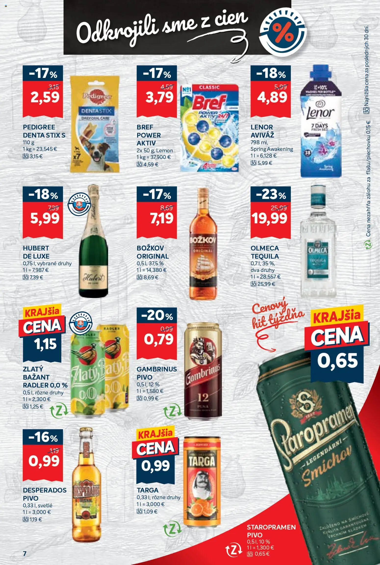 Nové Kraj akcie – leták je platný od 13.08.2026 | Strana: 13 | Produkty: Desperados, Radler, Staropramen, Gambrinus