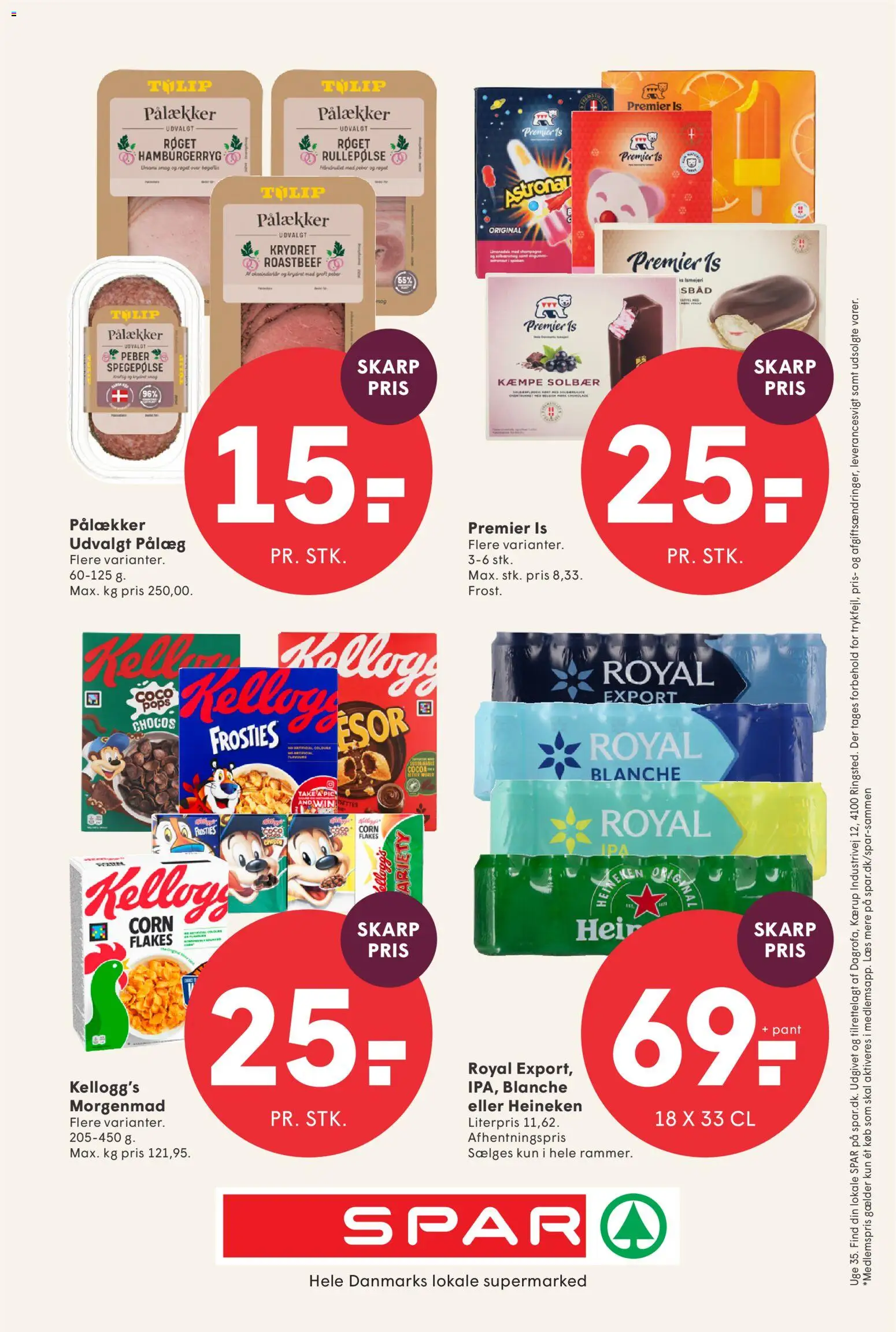 Spar tilbudsavis – gyldig fra 21/08/2026 | Side: 23 | Produkter: Pålæg, Spegepølse, Peber, Hamburgerryg
