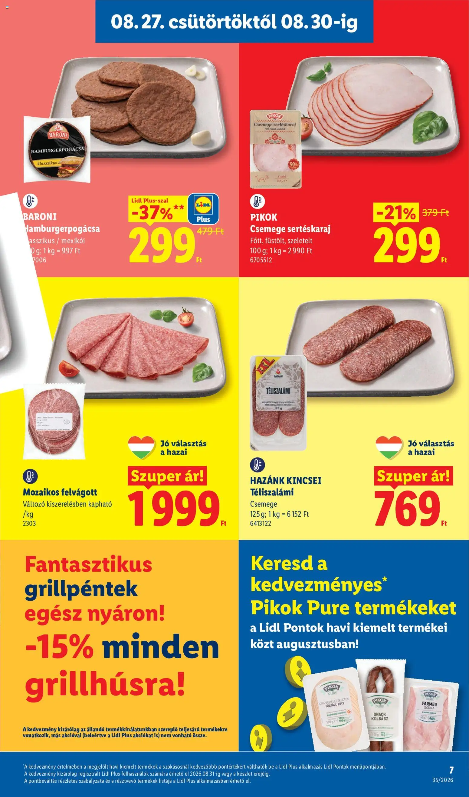 Lidl akciós ujság - amely érvényes a következő dátumtól: 2026.08.27. | Oldal: 7