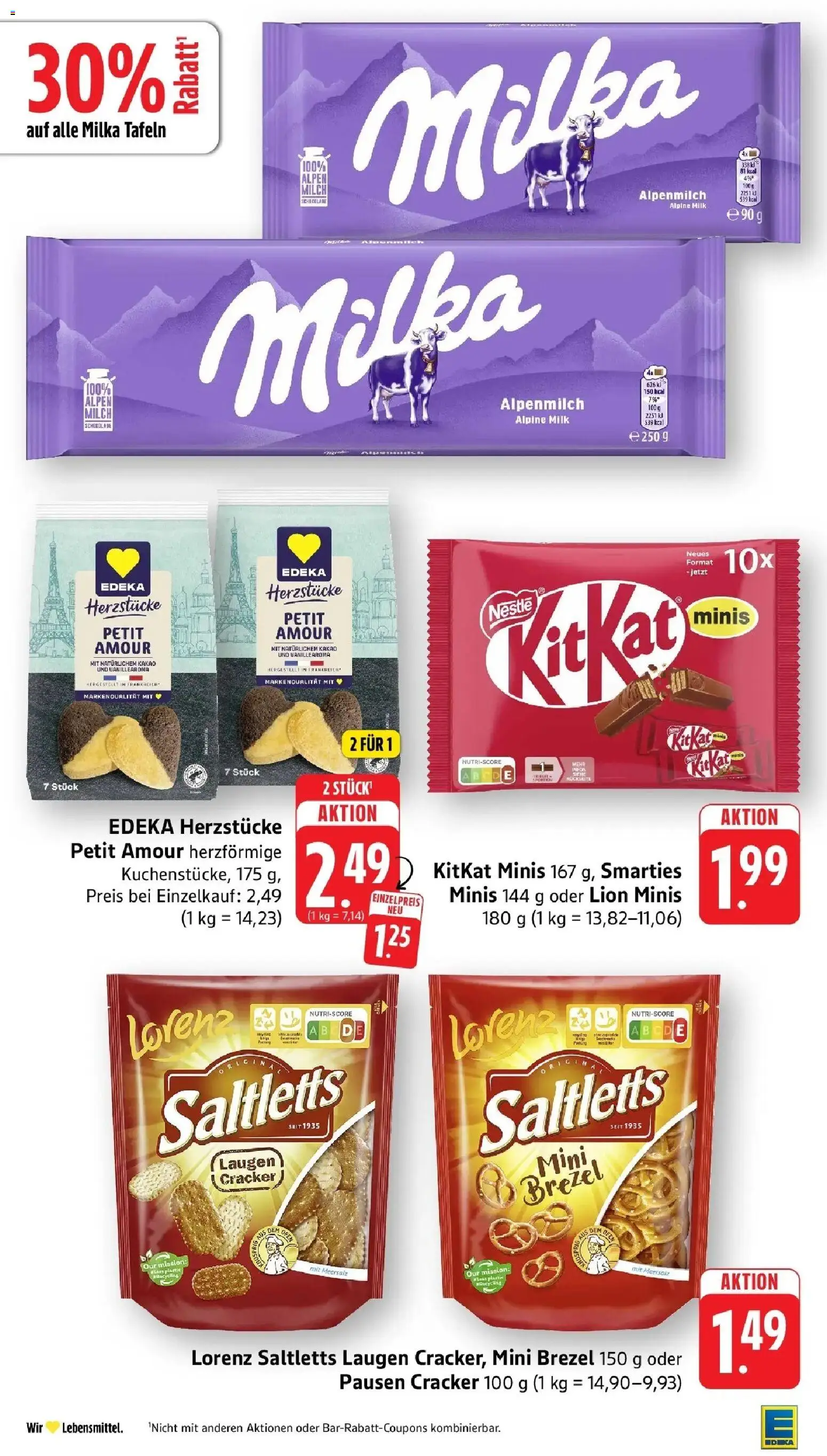 Edeka Prospekt Steinfeld (ab 28.09.2026) » Angebote Online | Seite: 26 | Produkte: Milch, Schokolade, Smarties, Milka