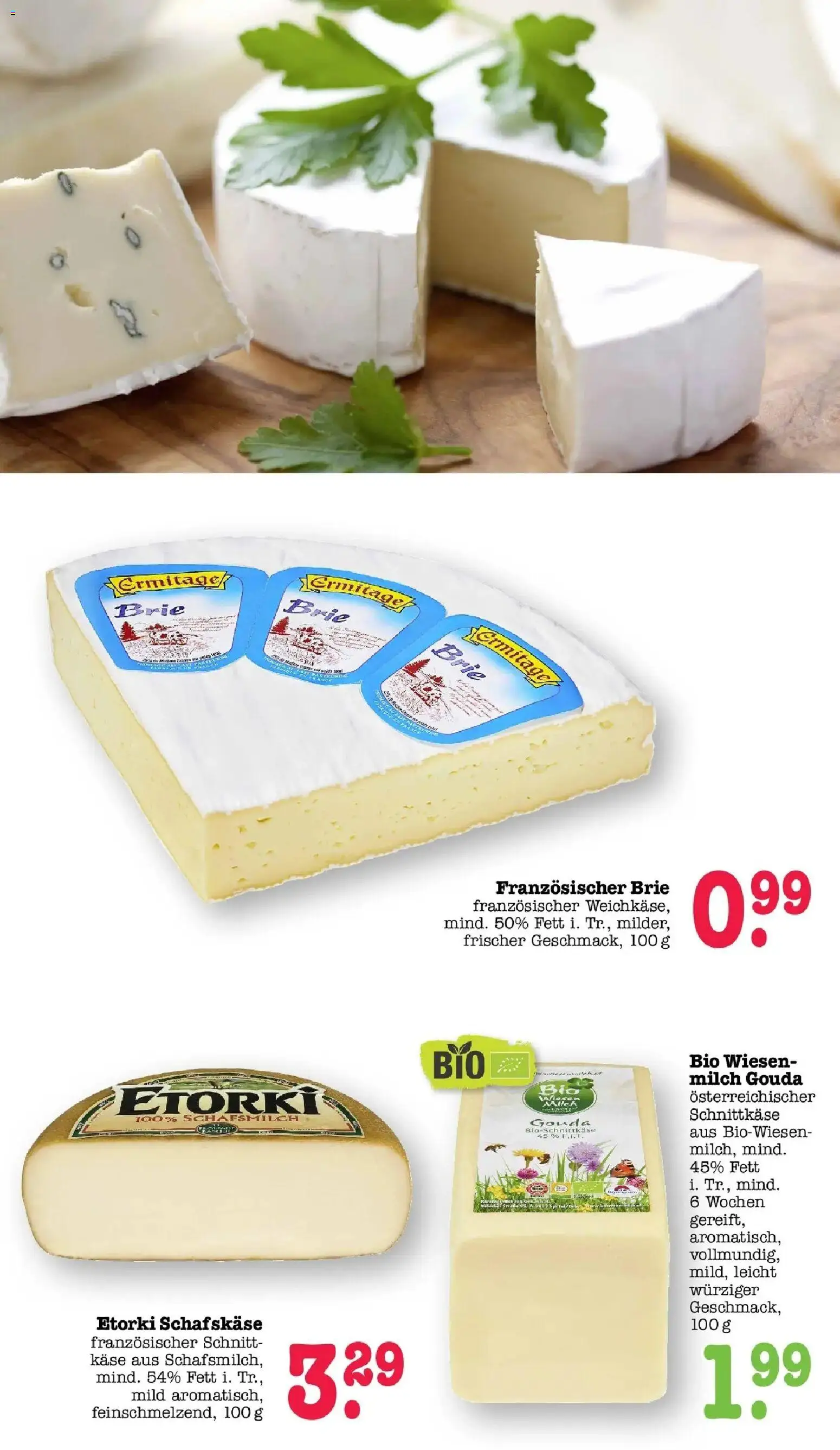 Edeka prospekt Bühlertal – gültig ab 13.07.2026 | Seite: 10 | Produkte: Milch, Käse, Gouda, Schafskase