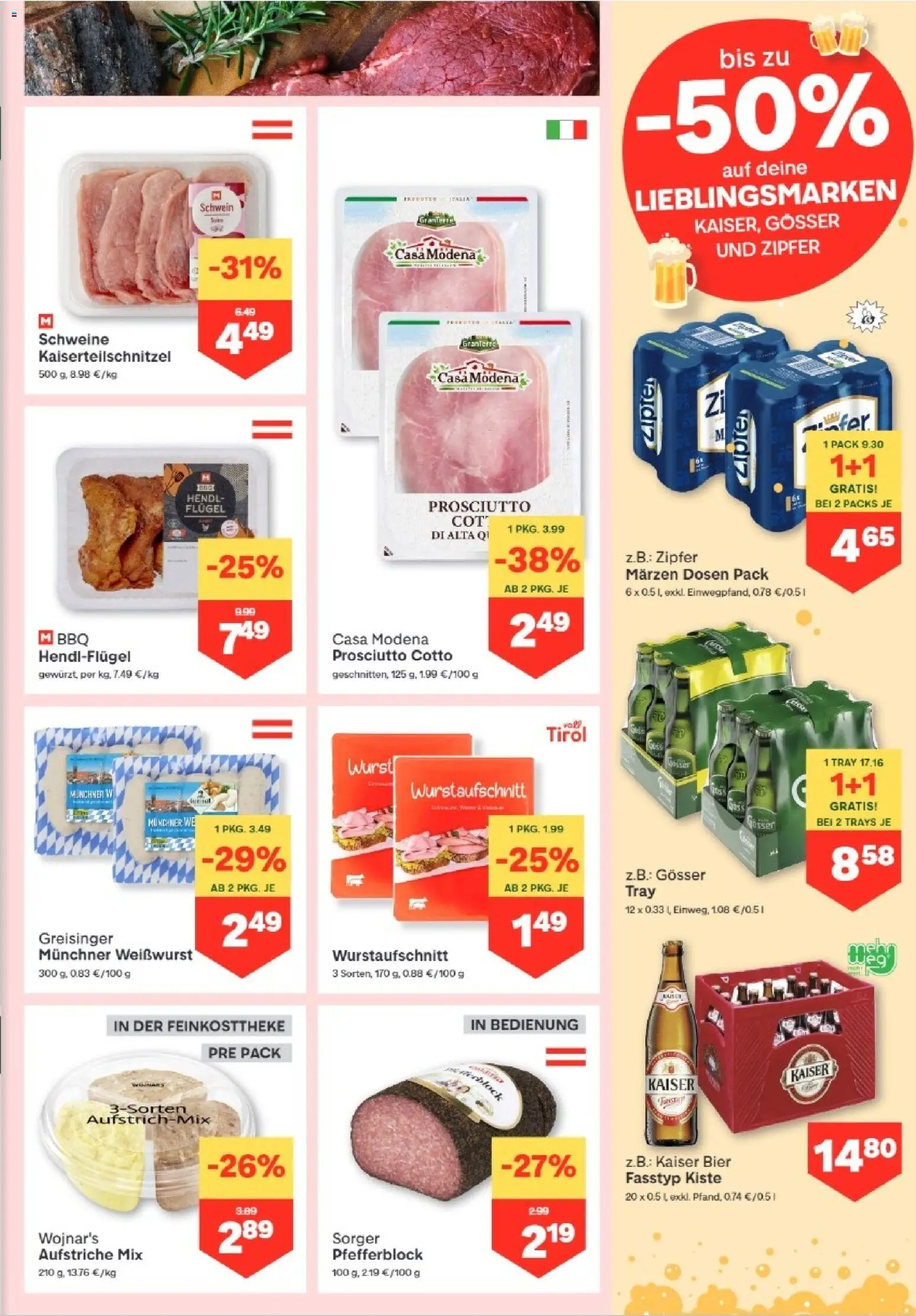 MPREIS Altenmarkt im Pongau gültig ab 06.08.2026 | Seite: 3 | Produkte: Wurst, Bier