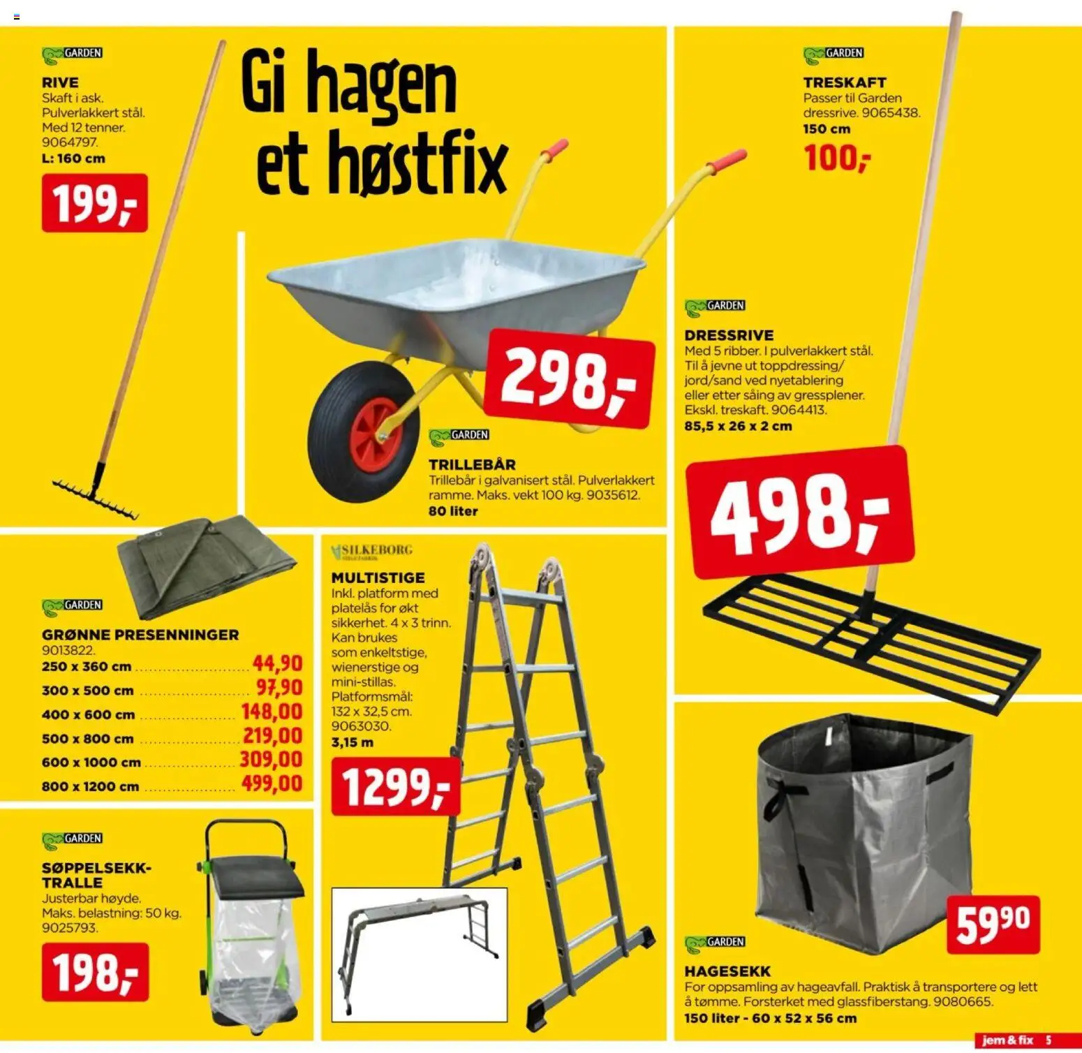 {H1} | Side: 5 | Produkter: Ved, Vekt