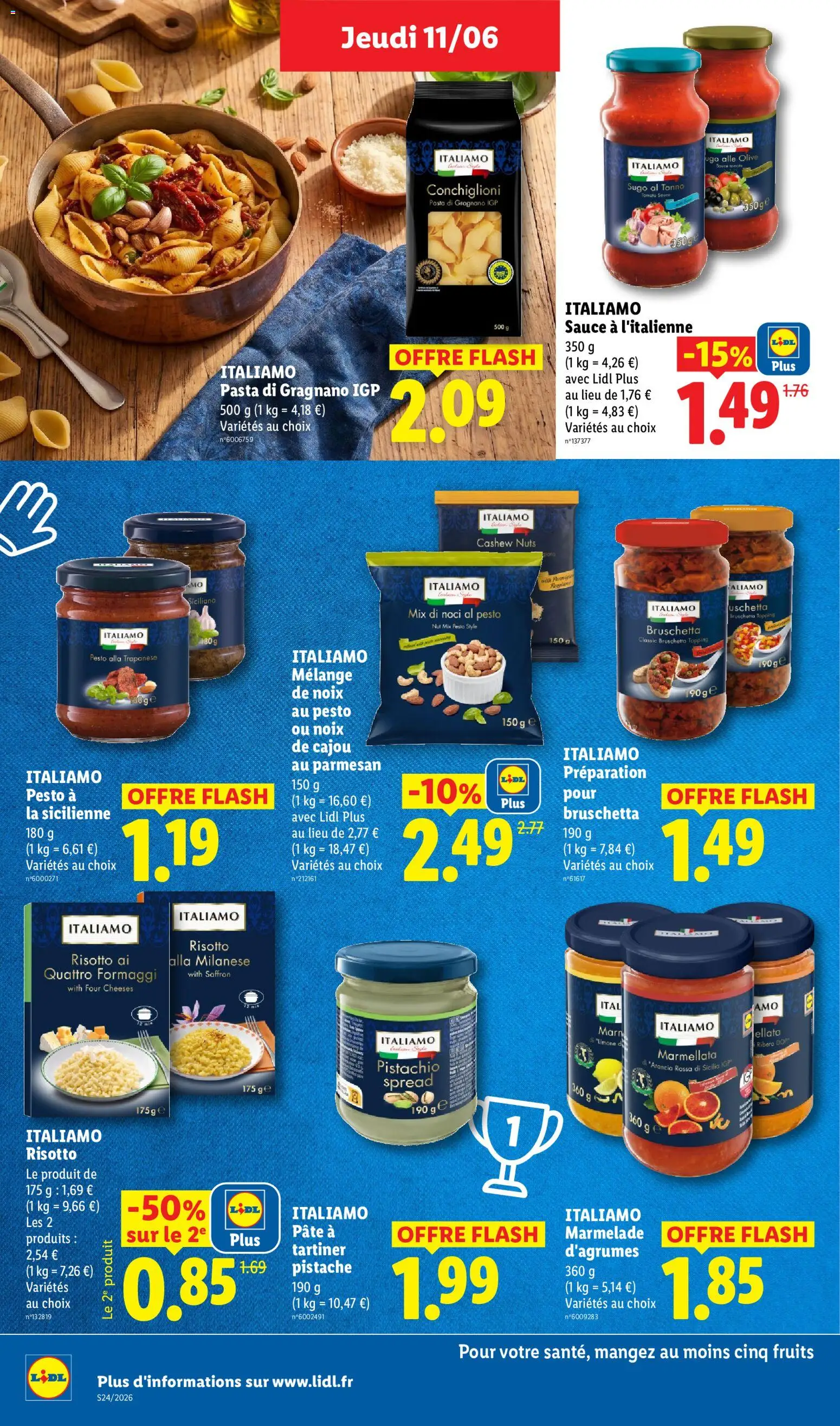 {H1} | Page: 26 | Produits: Noix de cajou, Olive, Pesto, Marmelade