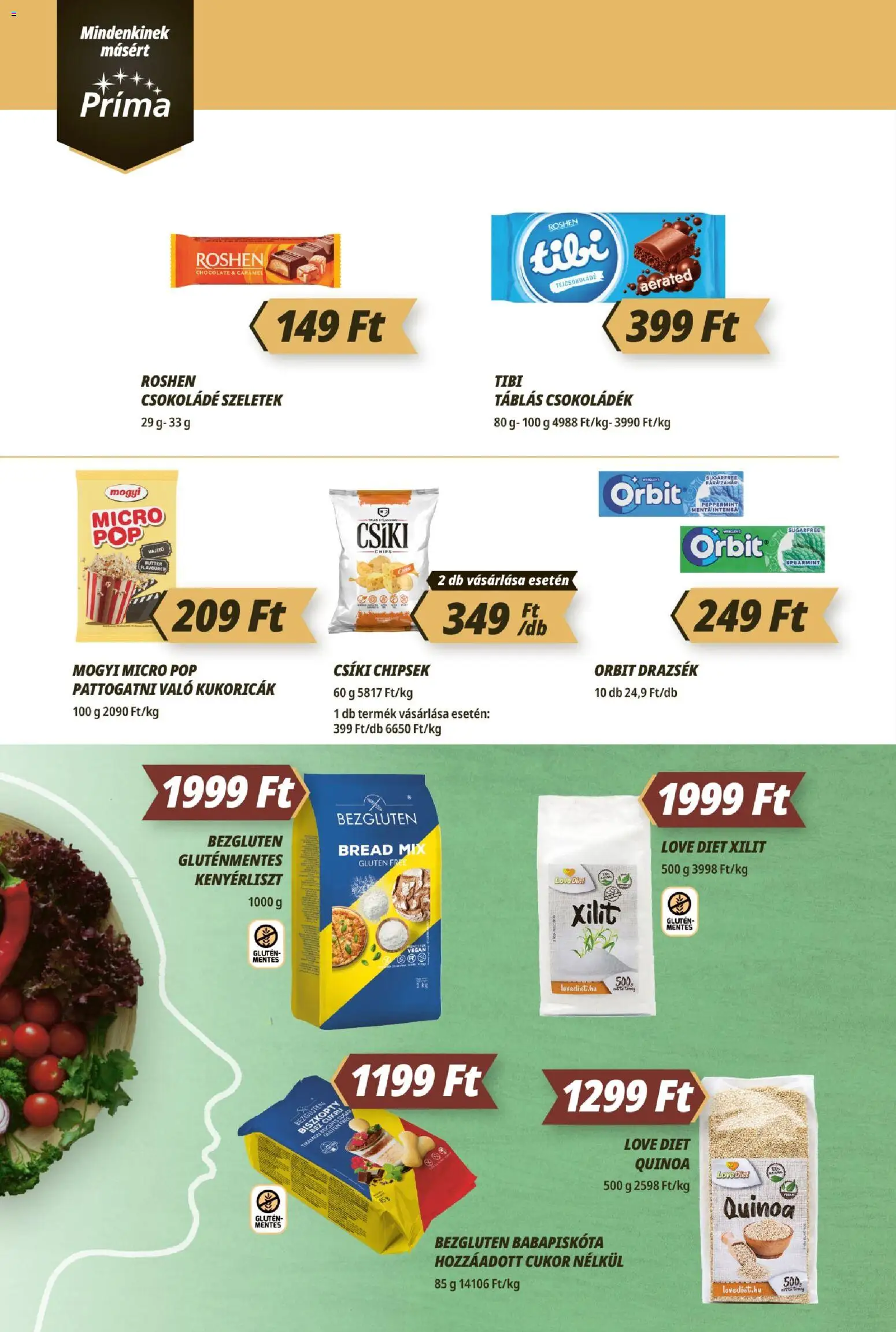 CBA Príma akciós ujság - amely érvényes a következő dátumtól: 21.05.2026 | Oldal: 8 | Termékek: Babapiskóta, Quinoa, Csokoládé, Vegán