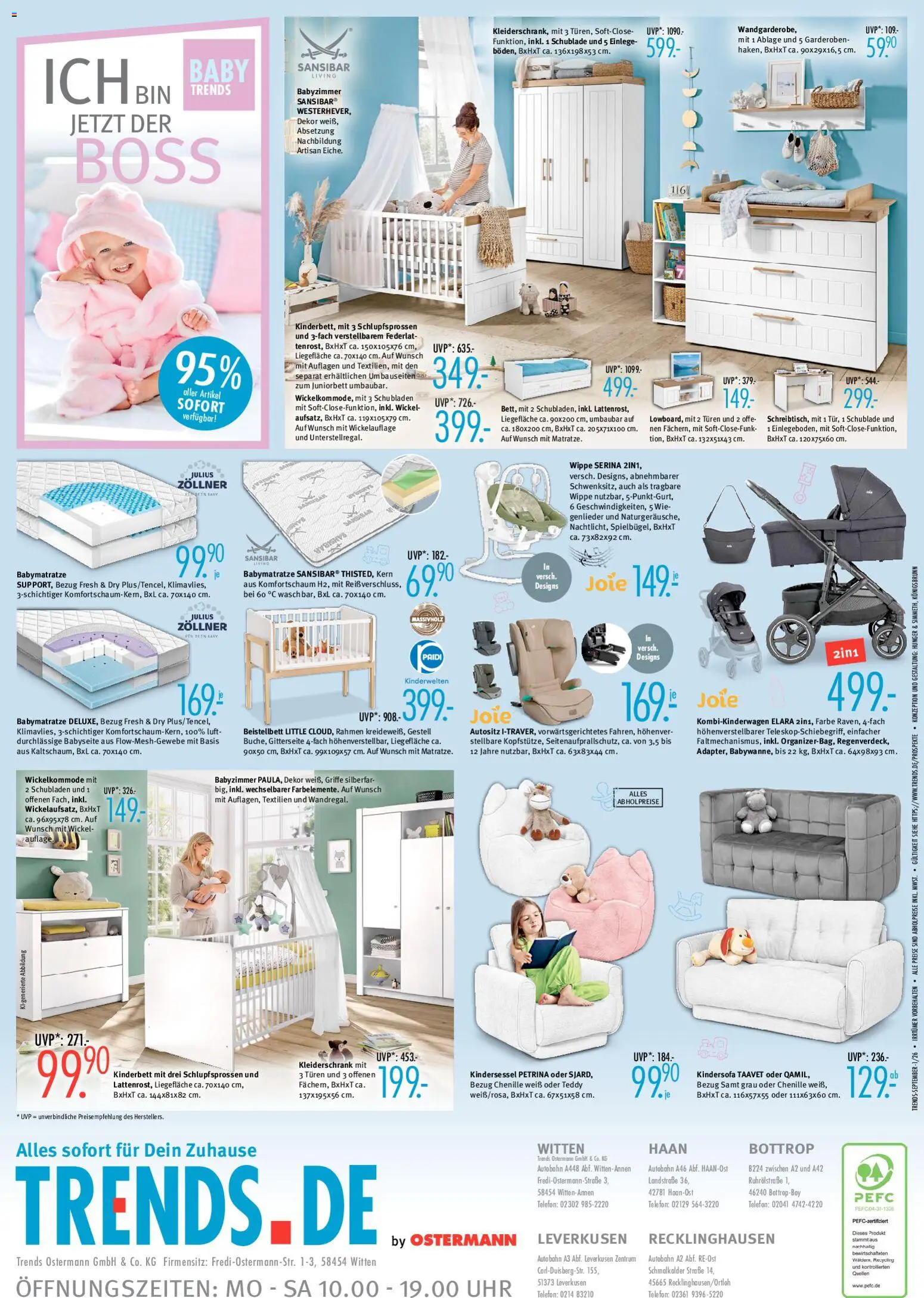 Trends Prospekt – gültig ab 22.08.2026 | Seite: 5 | Produkte: Kindersofa, Kindersessel, Telefon, Uhr