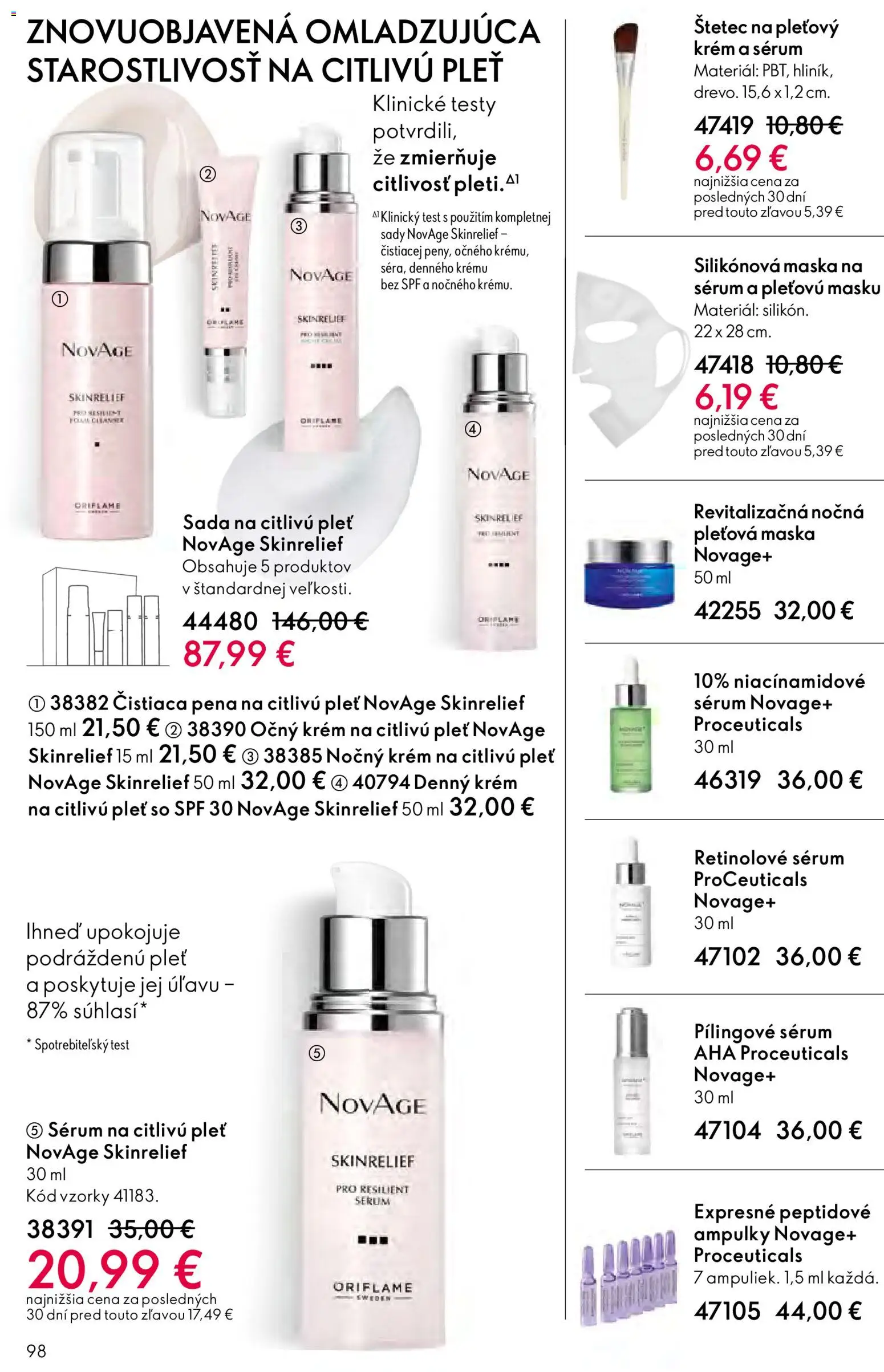 Nové Oriflame akcie – leták je platný od 27.05.2026 | Strana: 98 | Produkty: Štetec, Maska, Krém