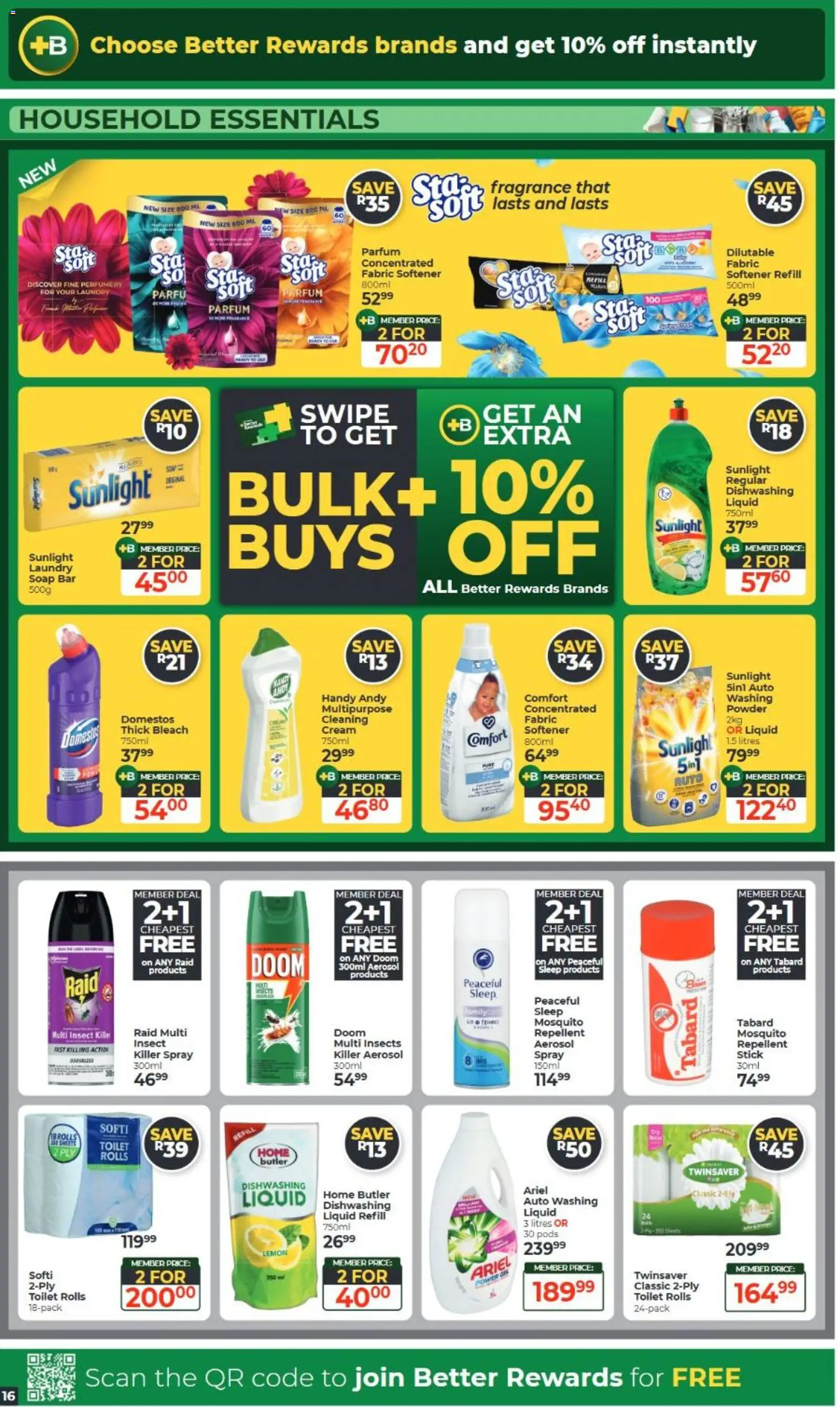New Dis-Chem catalogue – valid from 15/09/2026 | Page: 16 | Products: Toilet, Fragrance, Powder, Dishwashing liquid