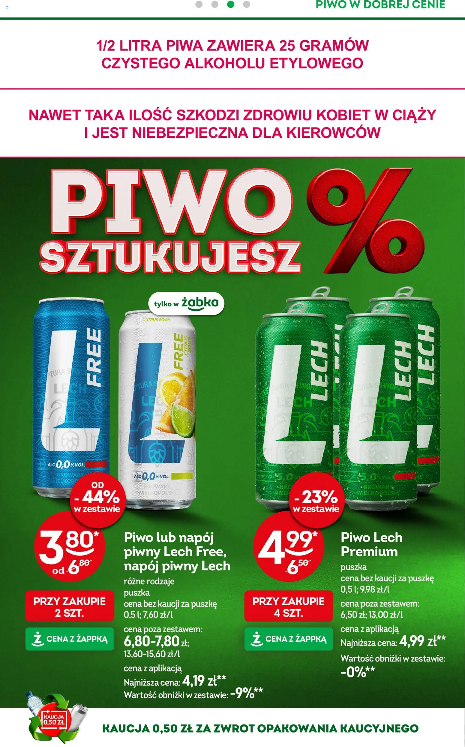 Żabka gazetka od 29.07.2026 | Strona: 45 | Produkty: Lech, Piwo