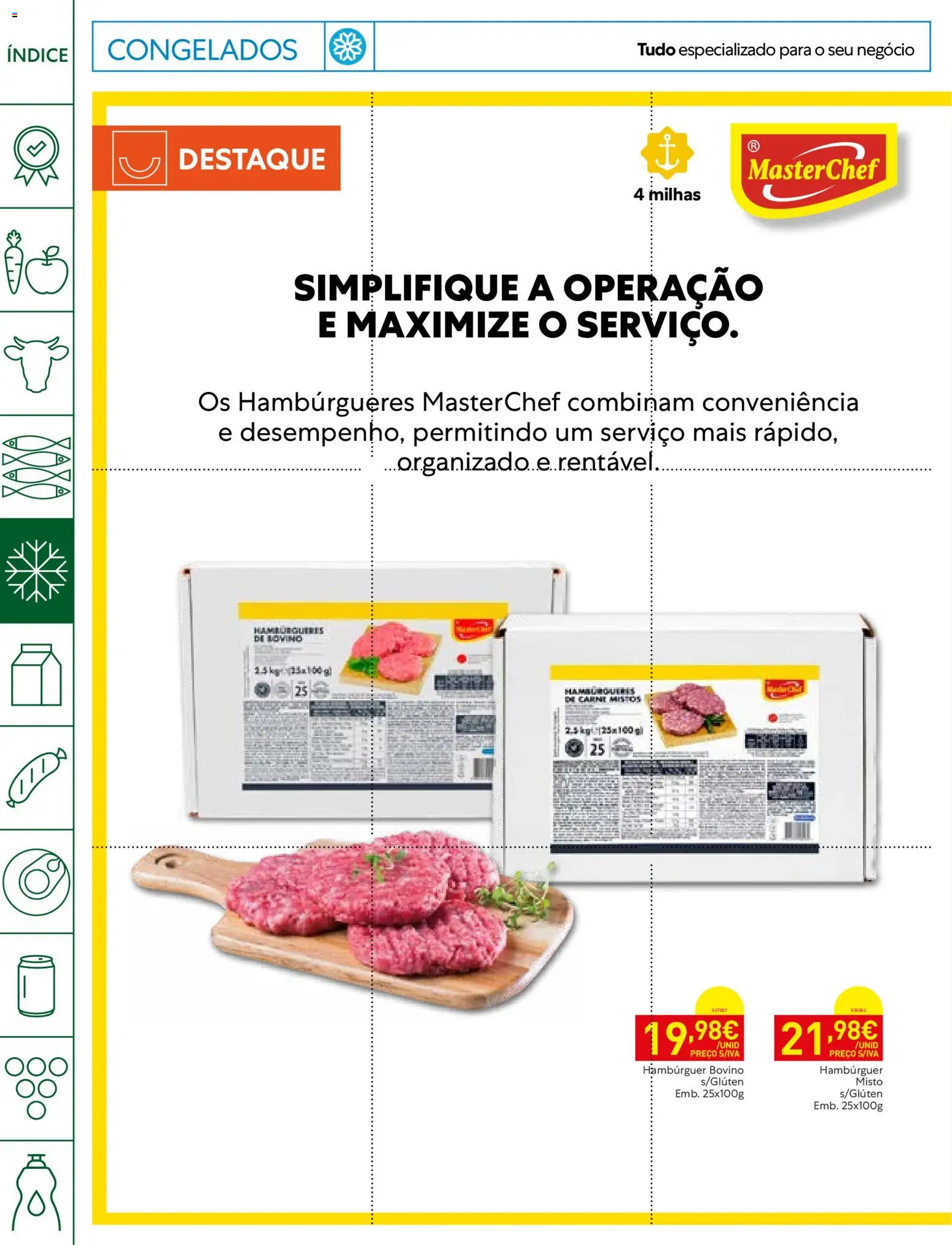 Recheio folheto Horeca │ válido de 13/10/2026 | Página: 8 | Produtos: Hambúrguer, Carne