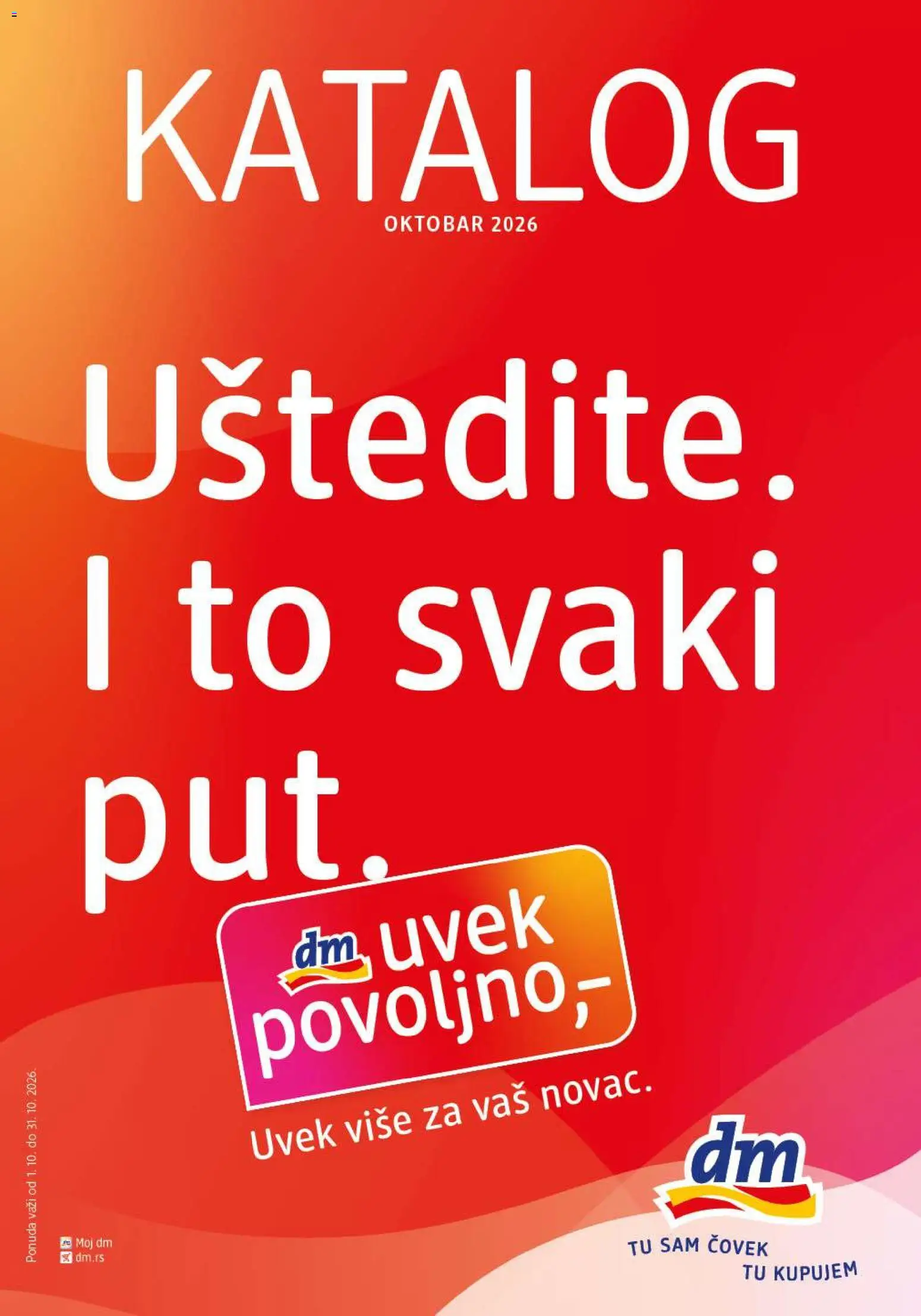 DM Drogerie katalog - važi od 01.10.2026 | Strana: 1