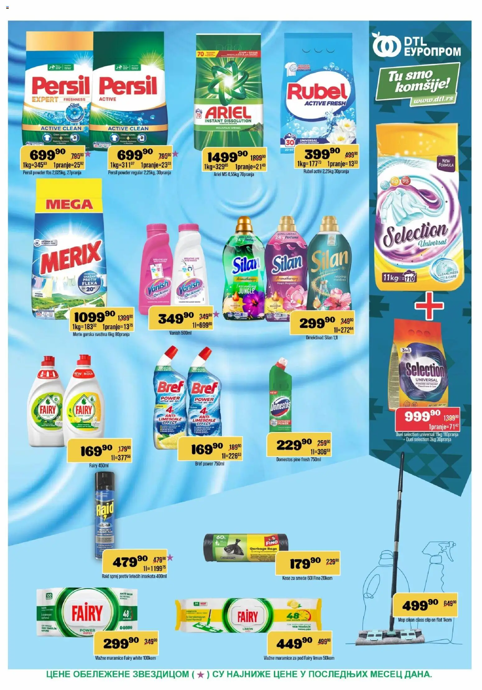 Europrom katalog - važi od 23.09.2026 | Strana: 11 | Proizvode: Bref, Mop, Kese za smeće, Limun