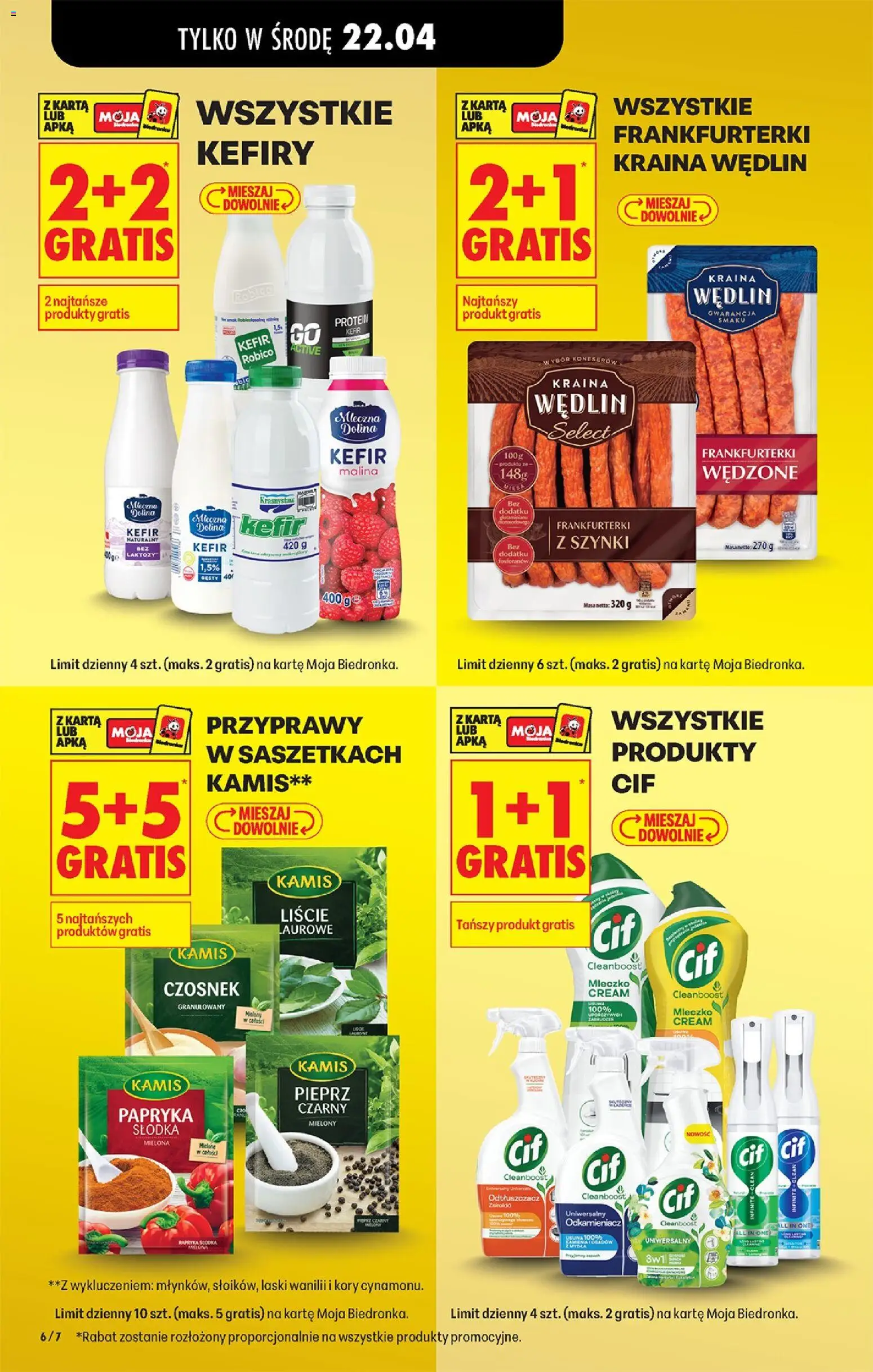 Biedronka gazetka od poniedziałku od 20.04.2026 | Strona: 26 | Produkty: Czosnek, Kefir, Papryka, Kefir naturalny