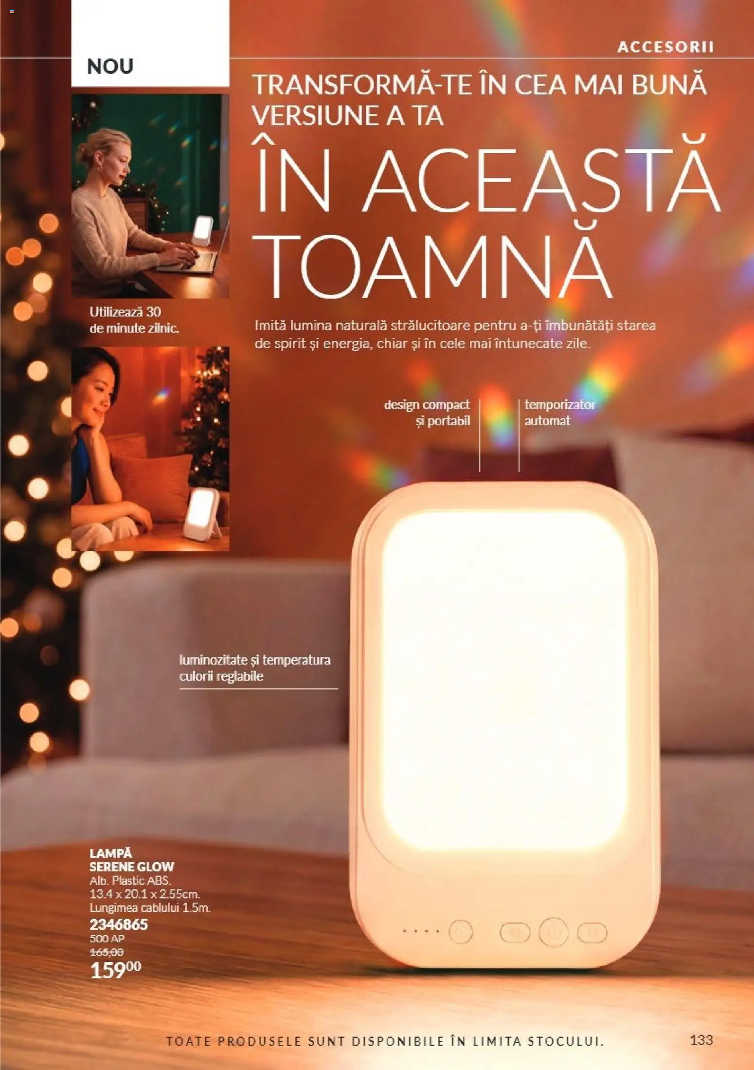 Noul catalog Avon – valabil de la 01.10.2026 | Pagină: 133 | Produse: Lumină, Lampă