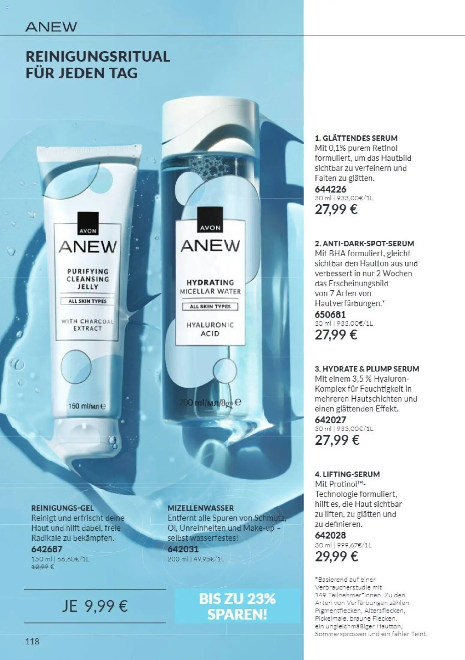 AVON Katalog Oktober 2026 – gültig ab 01.10.2026 | Seite: 118 | Produkte: Mizellenwasser, Serum